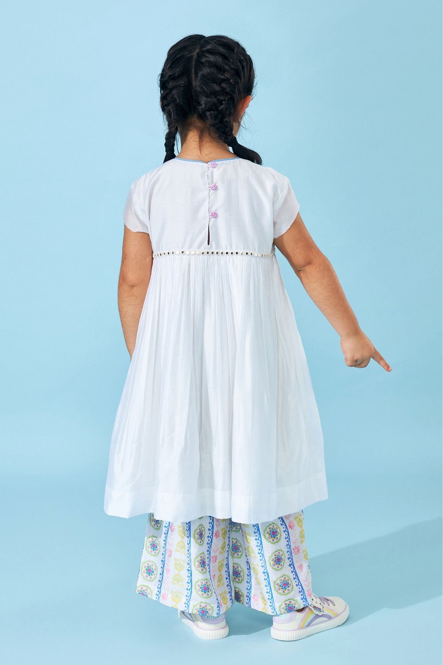 Ella Mae Embellished Girls Coord ( Set Of 2 pcs)