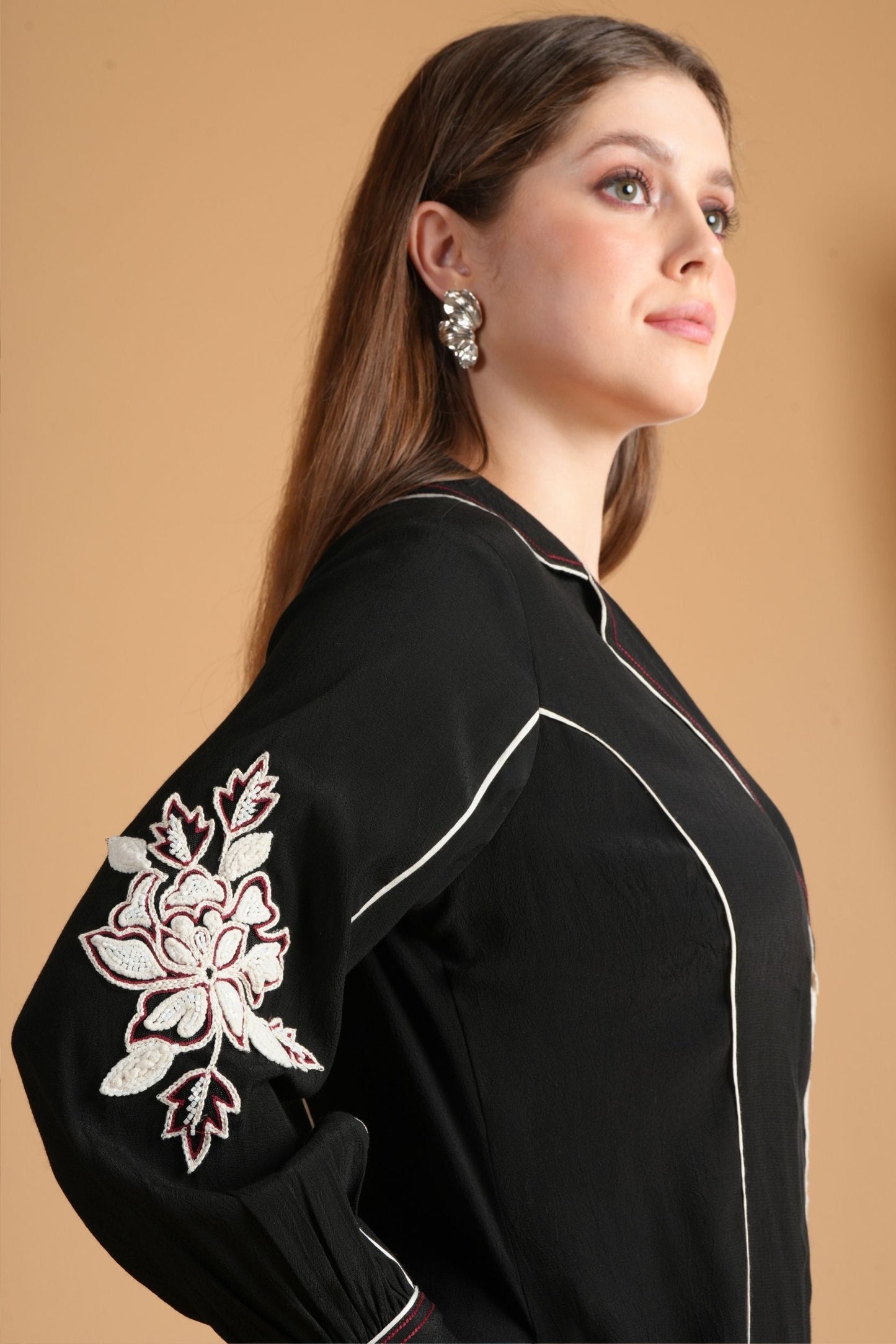 Soraya Black Embroidered Ladies Coord (Set Of 2 Pcs)
