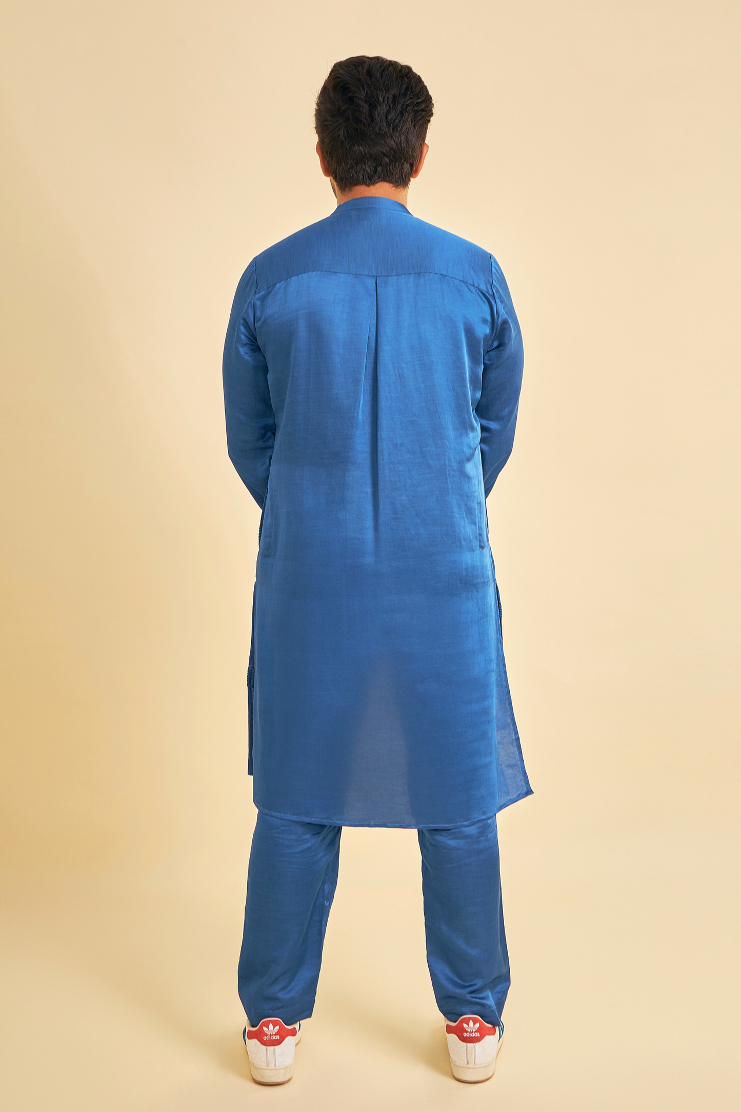 Blue Men's Kurta & Pants (Set of 2 Pcs)