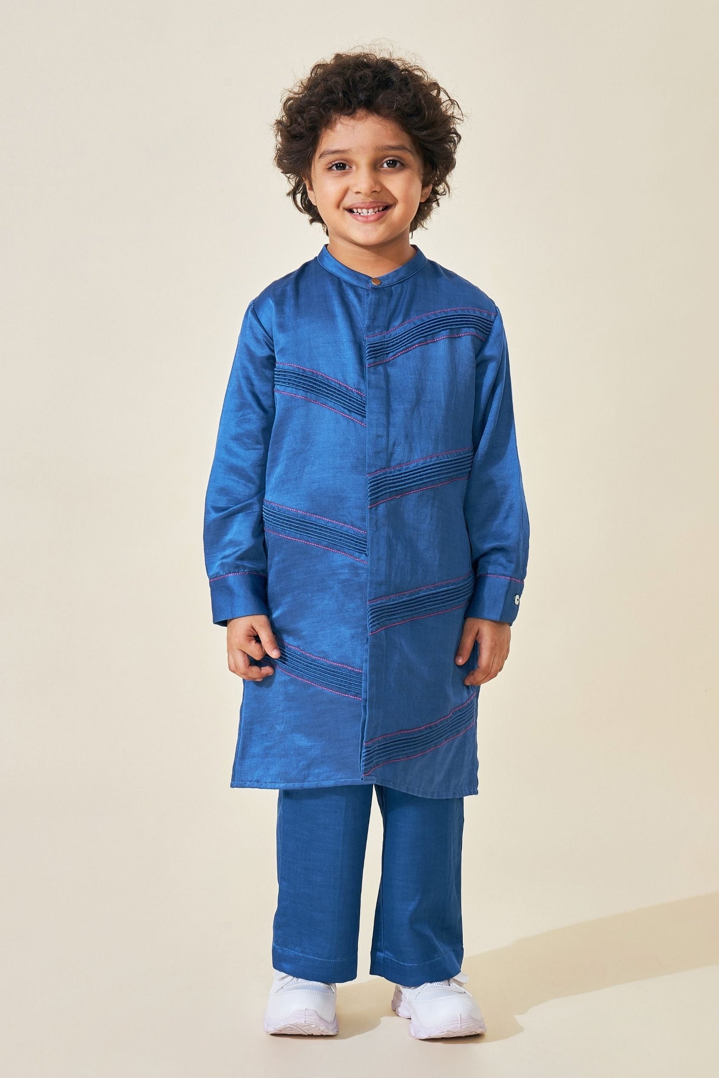 Blue Boys Kurta Set (Set of 2 pcs)