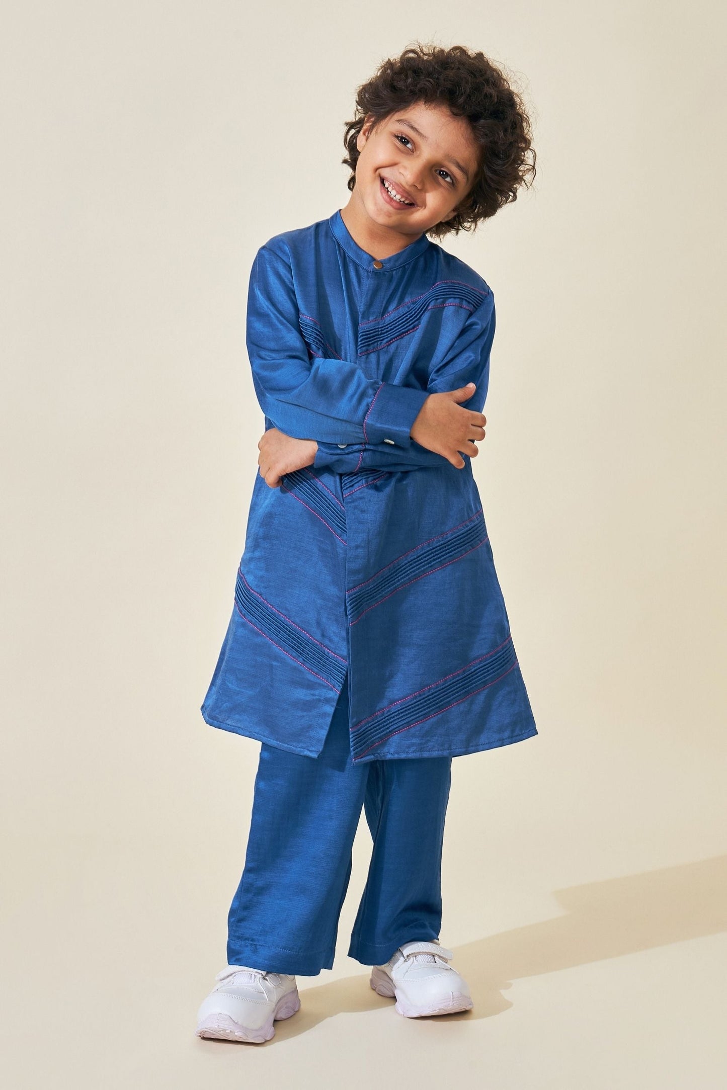 Blue Boys Kurta Set (Set of 2 pcs)