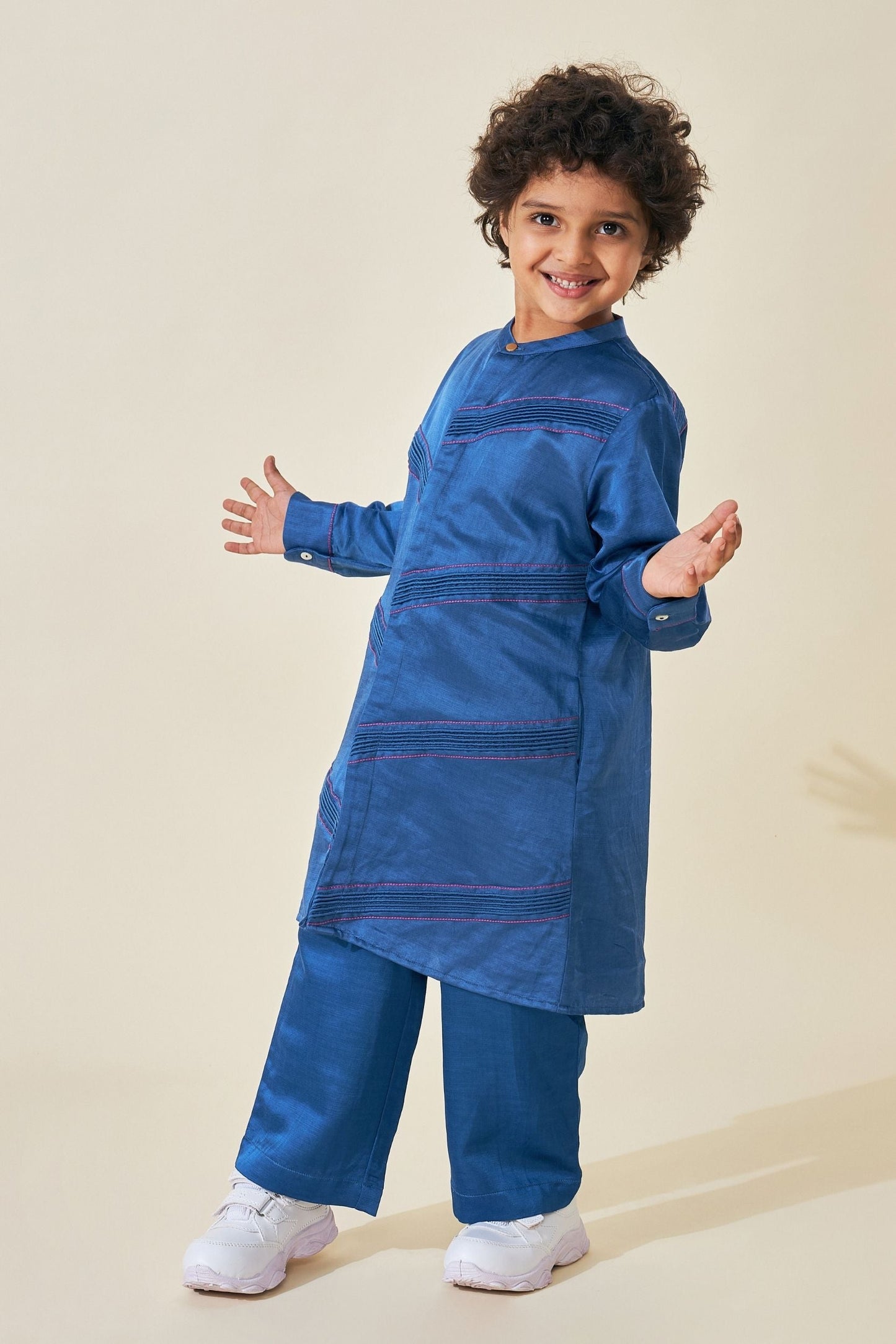 Blue Boys Kurta Set (Set of 2 pcs)