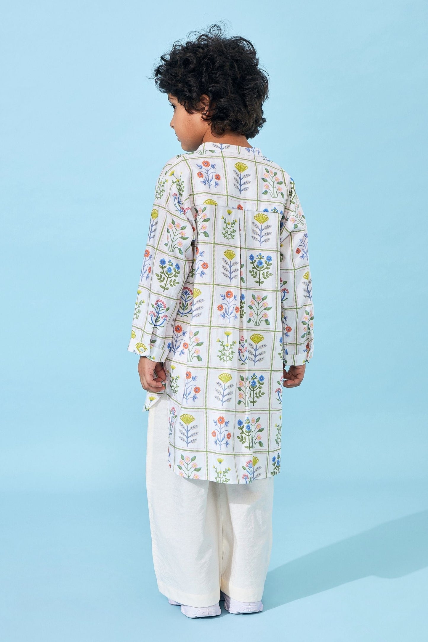 Ella Mae printed Boys Kurta set ( Set of 2 pcs)