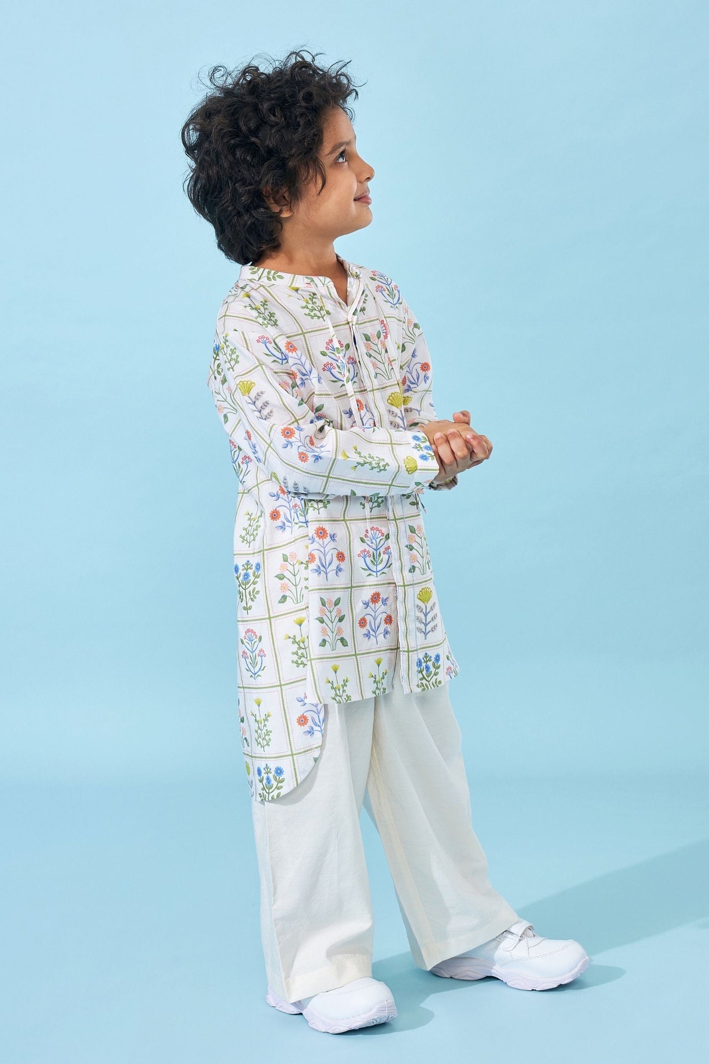 Ella Mae printed Boys Kurta set ( Set of 2 pcs)