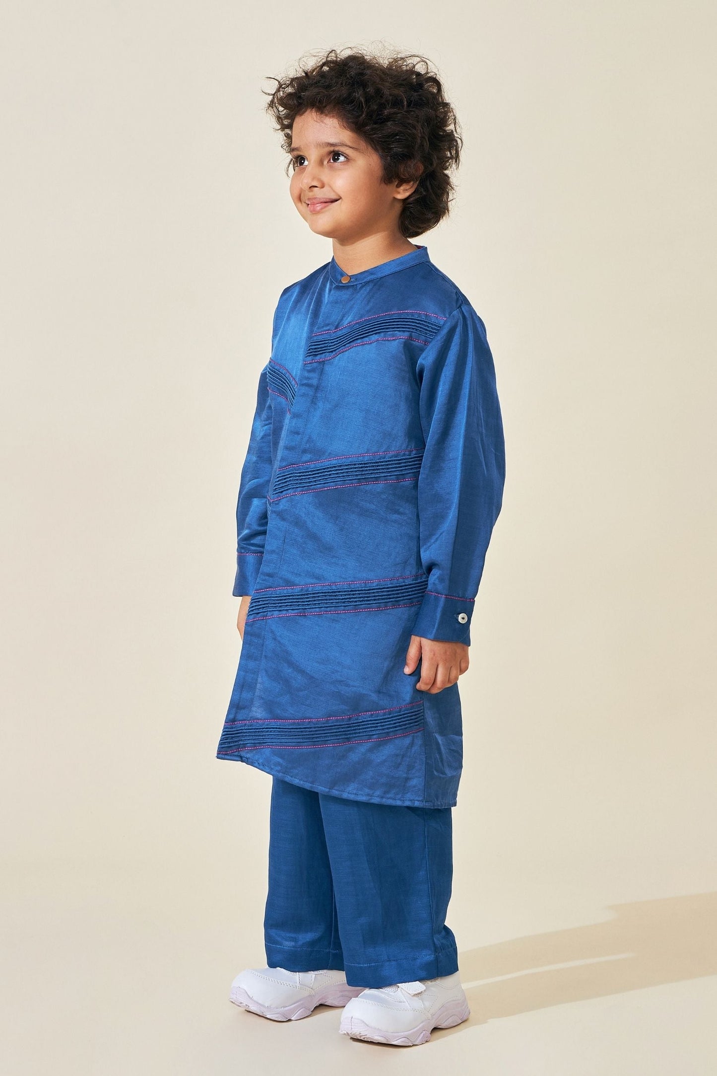 Blue Boys Kurta Set (Set of 2 pcs)