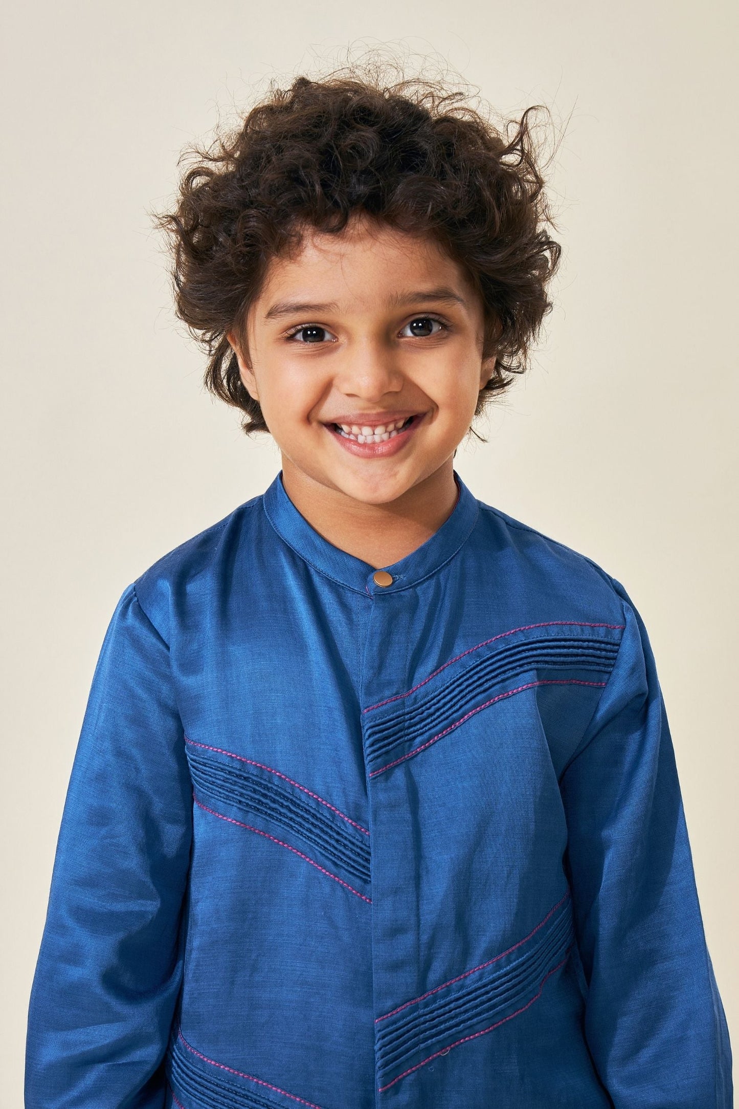 Blue Boys Kurta Set (Set of 2 pcs)