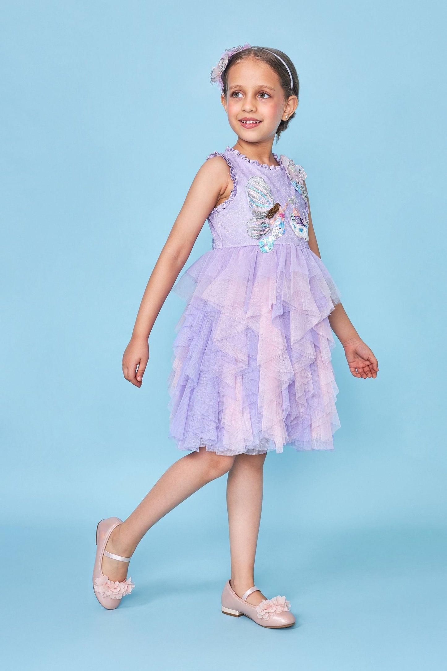 Ariel Embellished Kids Dress