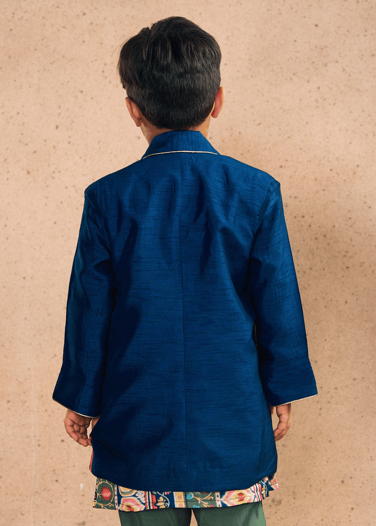 Dalia Navy Embellished Boys Jacket (1 pc)