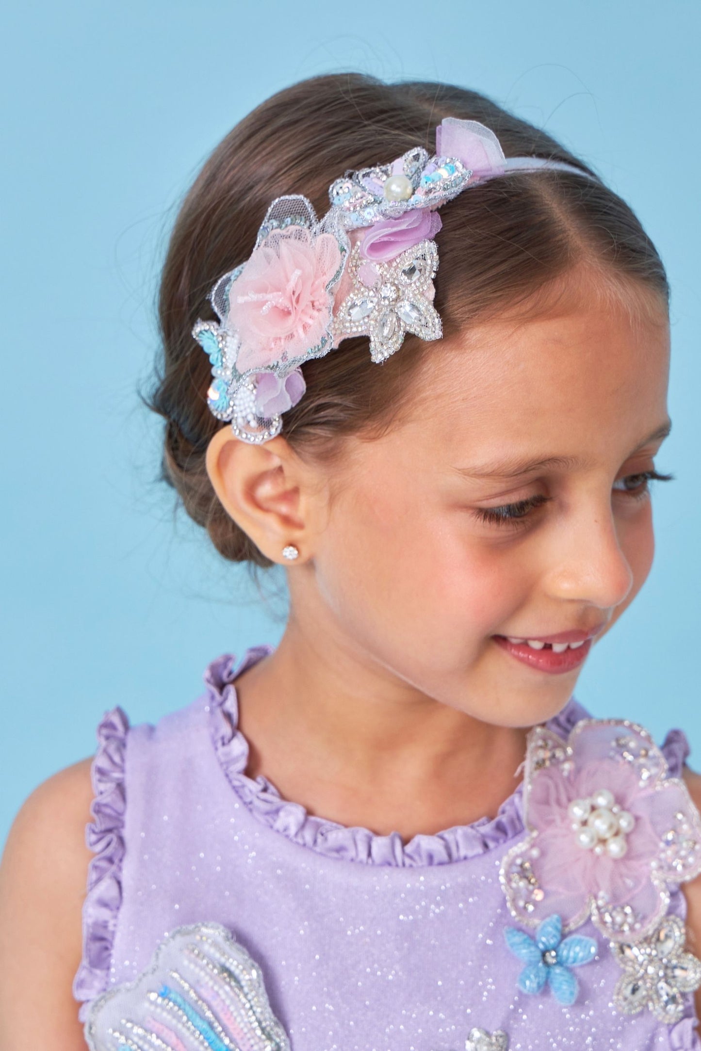 Ariel Embellished Kids Dress