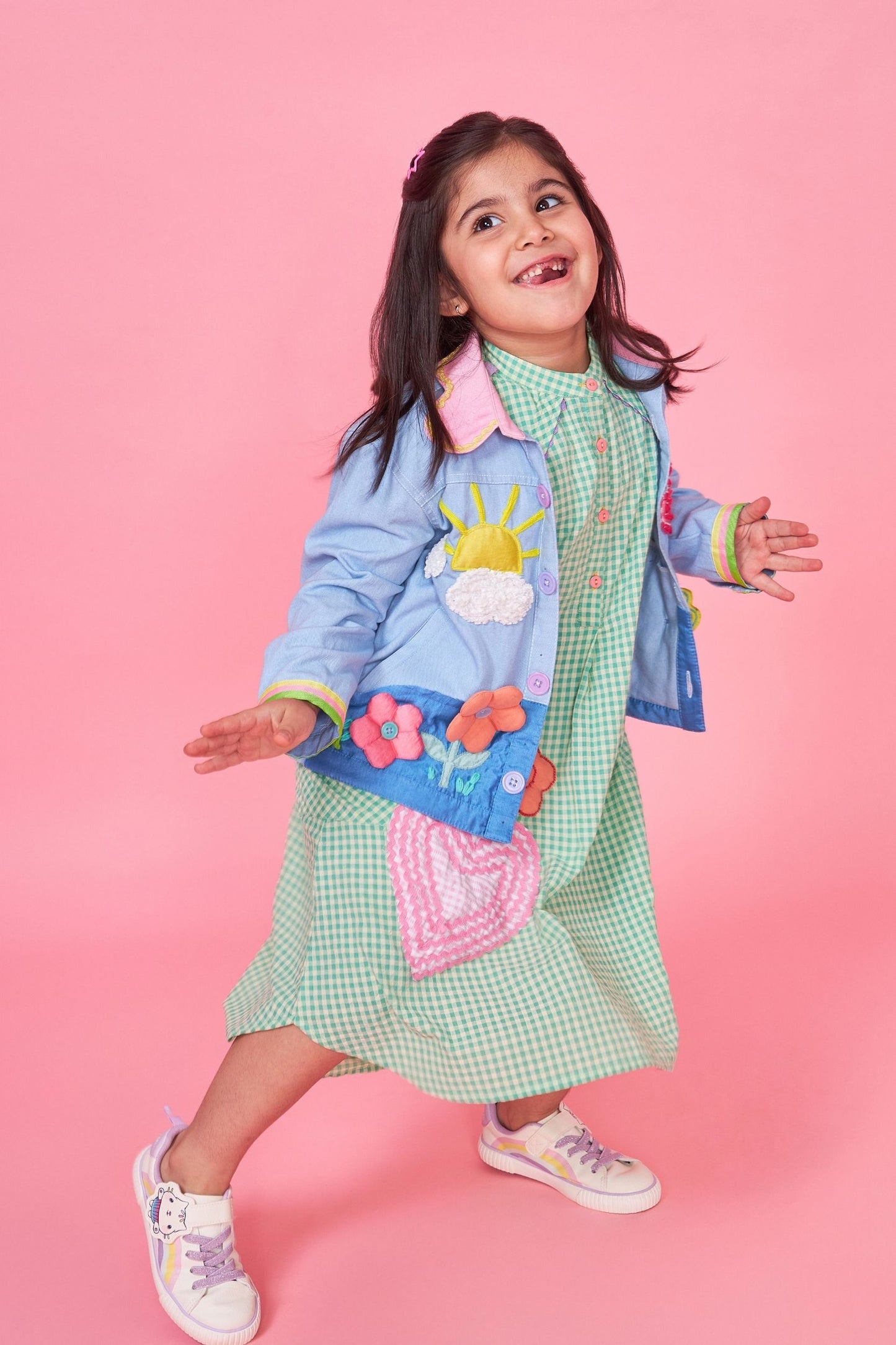 Sunny Sky Embroidered Kids Jacket 1 pc