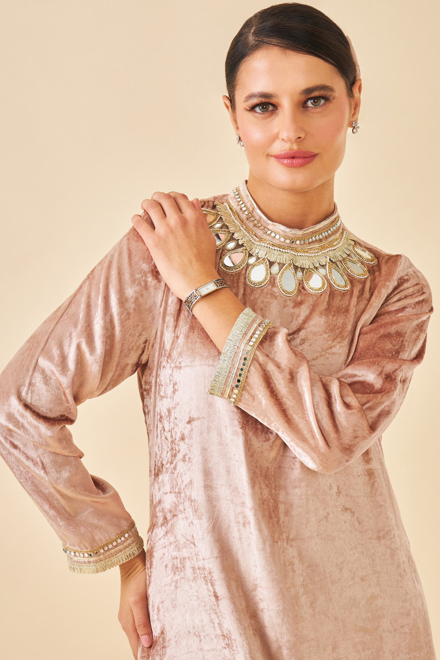 Tiffara Velvet Long Dress - Mom & Me