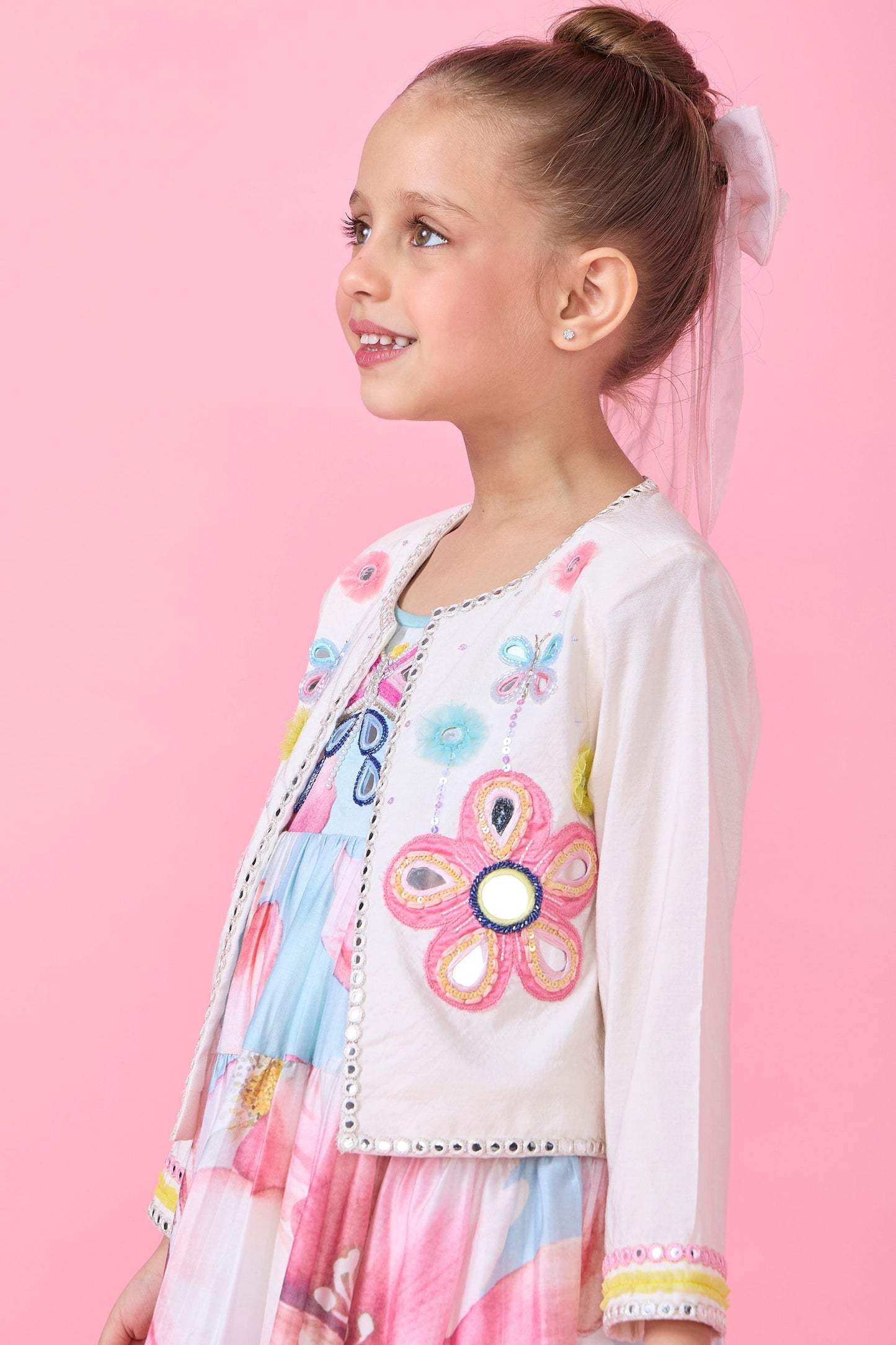 Flora Girls Embellished Jacket