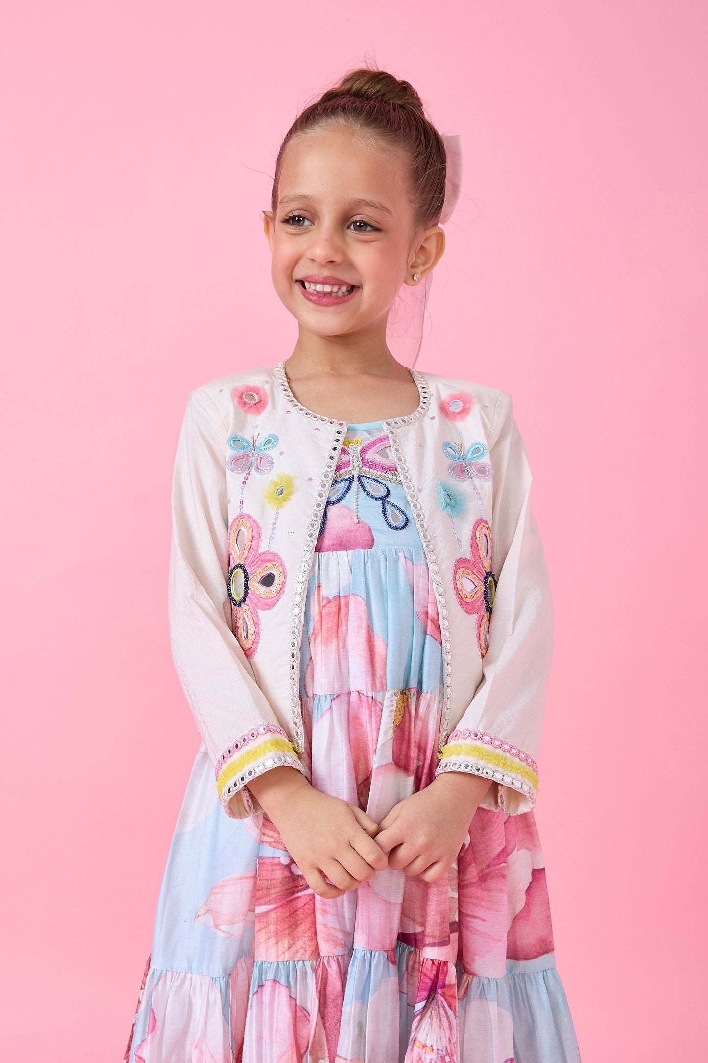 Flora Girls Embellished Jacket