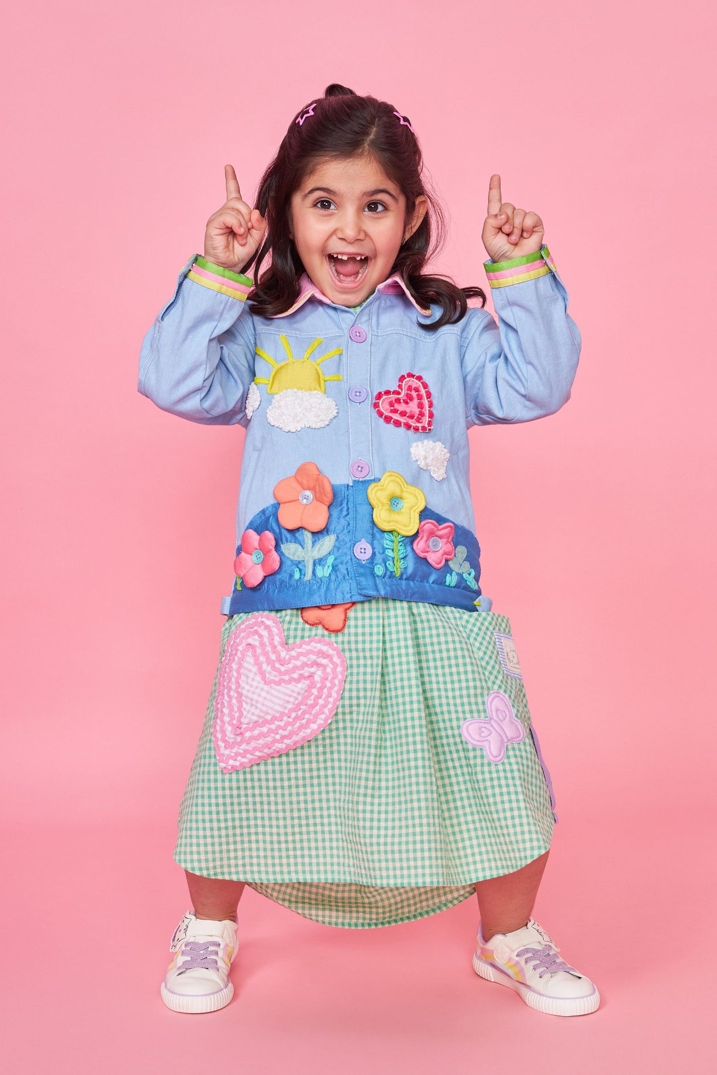 Sunny Sky Embroidered Kids Jacket 1 pc