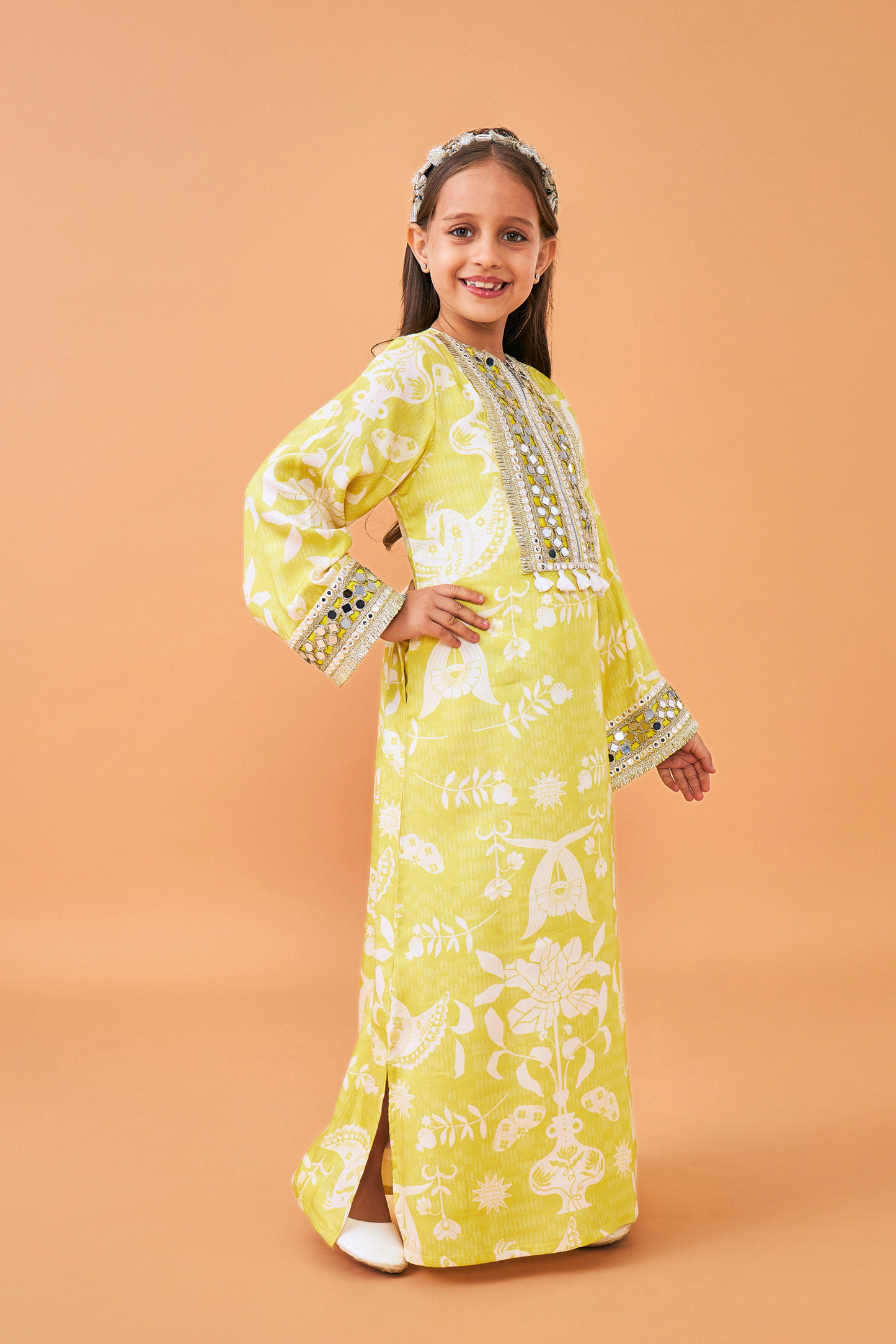 Poppy Yellow Long Dress - Mom & Me