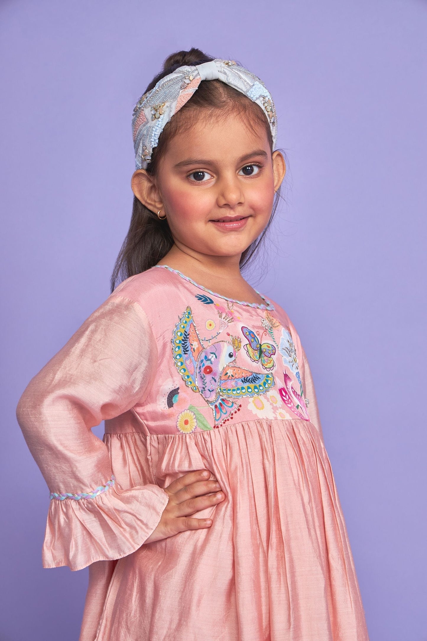 Sparrow Pink Kids LONG dress
