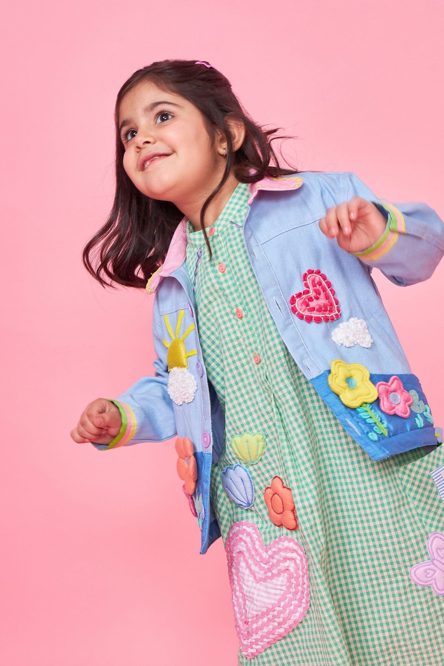 Sunny Sky Embroidered Kids Jacket 1 pc