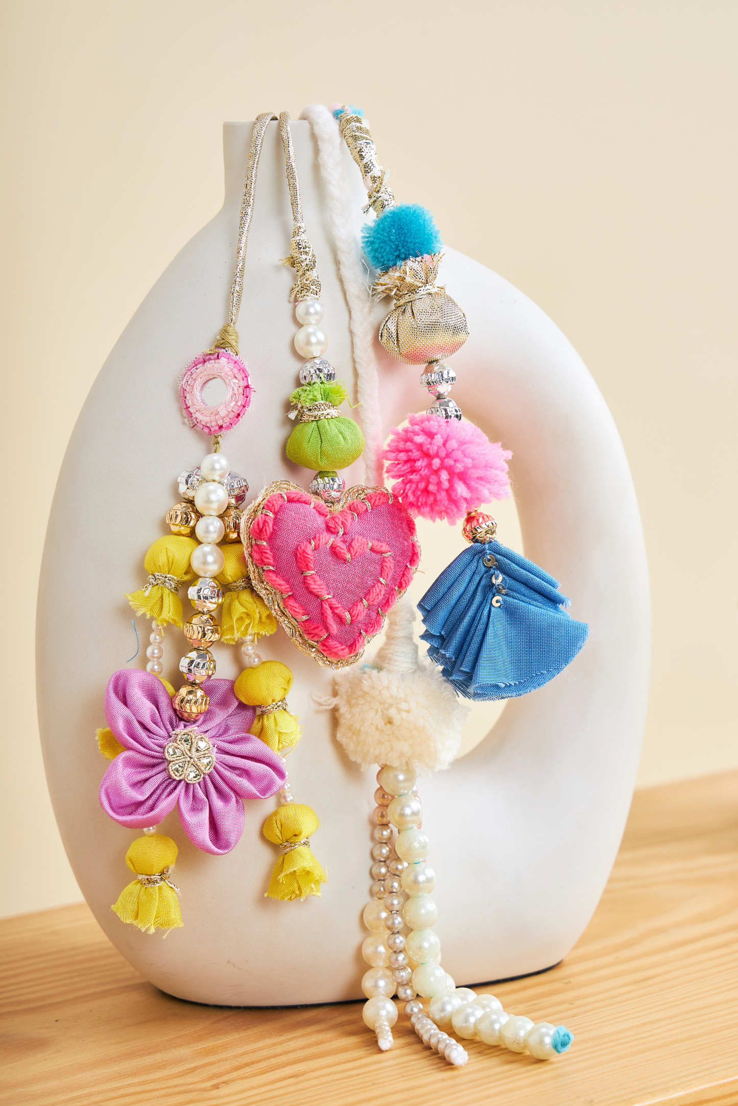Candy Hair Tassel Multi Purpose- Set of 4 (One Size)