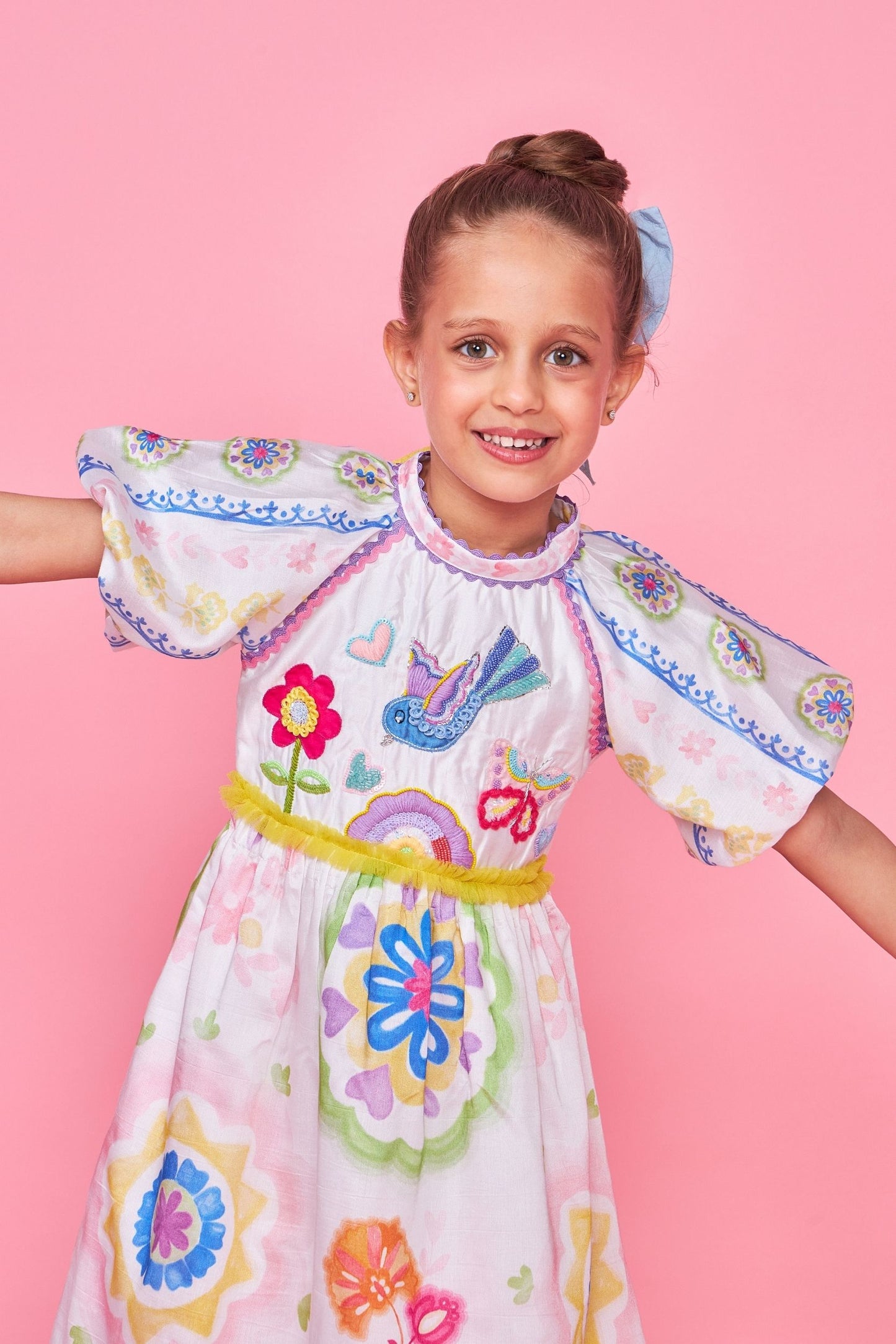 Mae Embellished Kids Dress