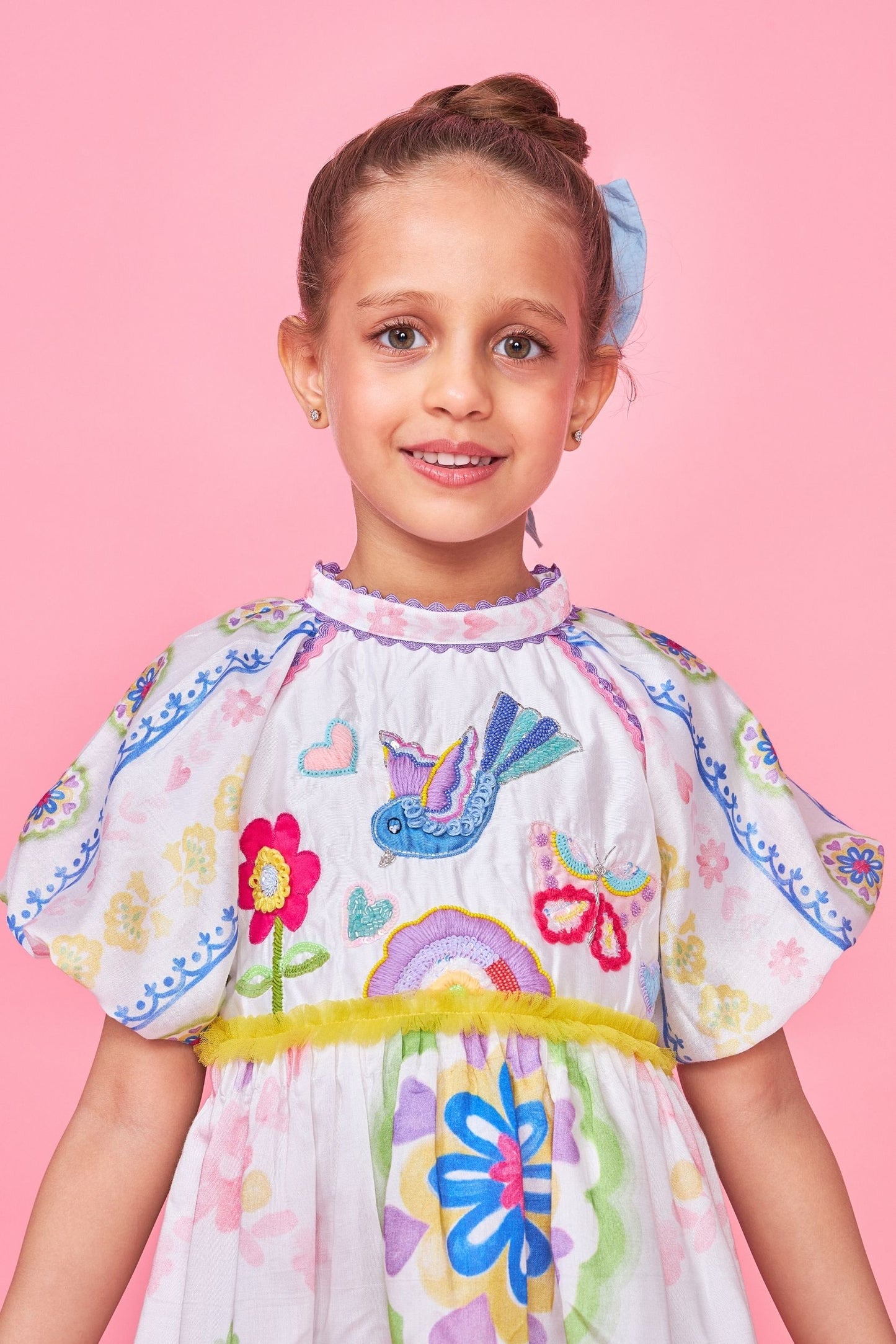 Mae Embellished Kids Dress