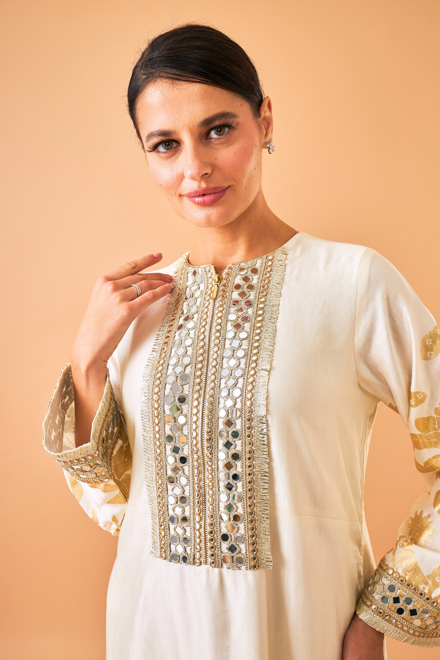 Alba Gold Ladies Long Dress