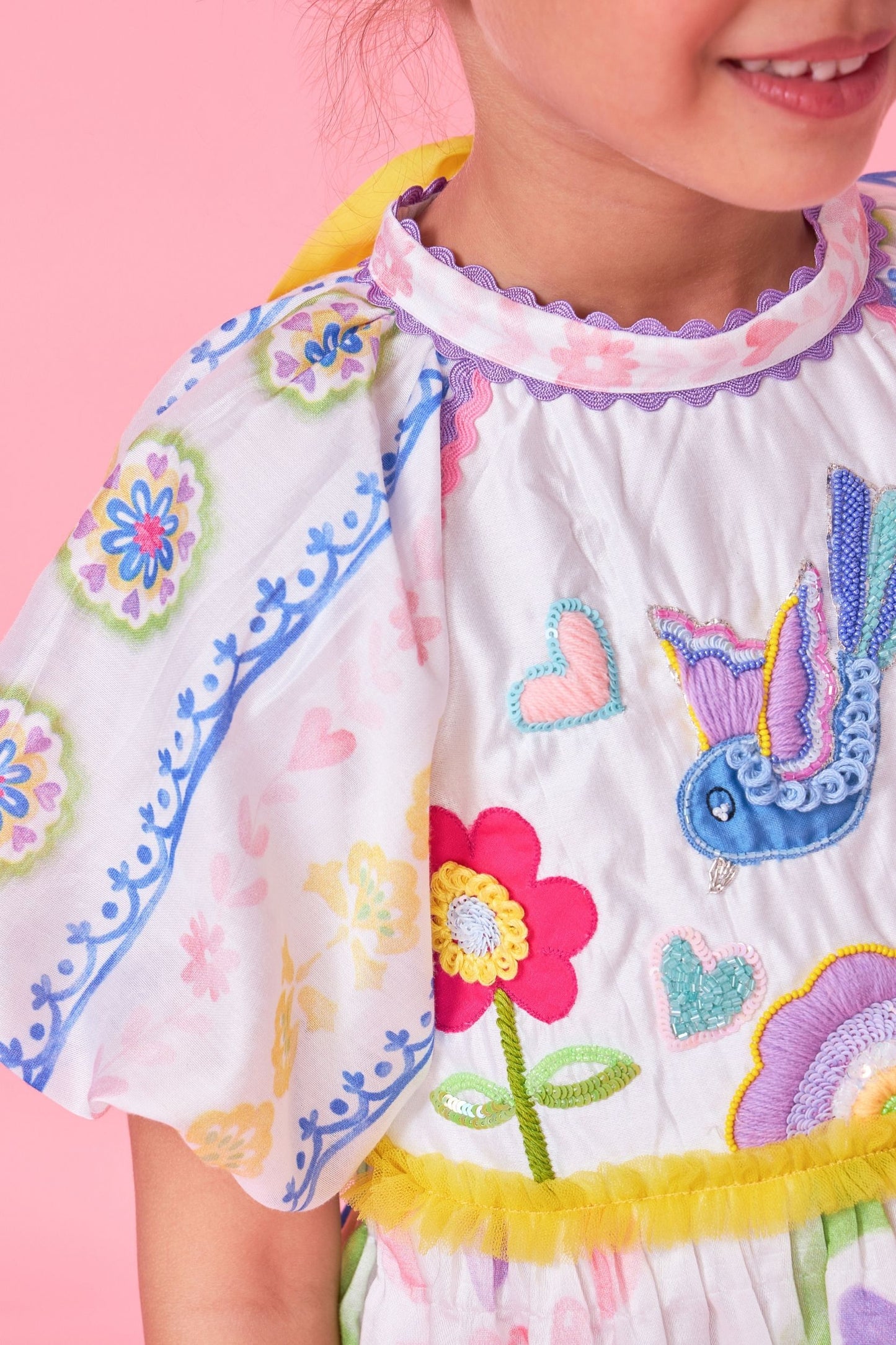 Mae Embellished Kids Dress