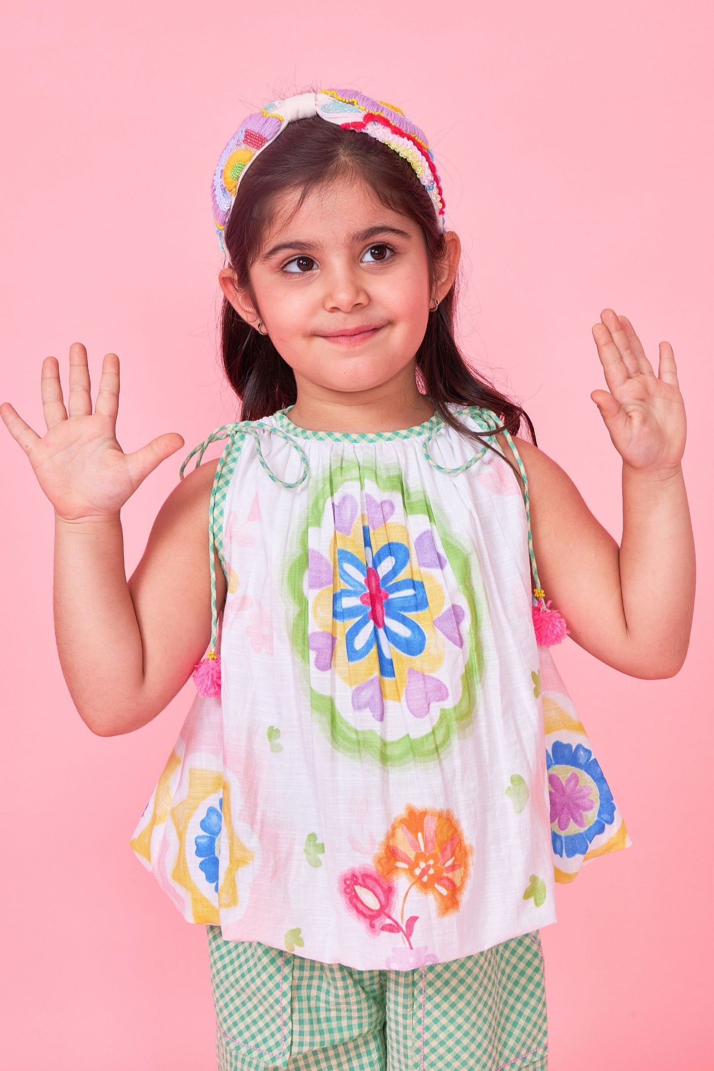 Mae Embroidered Kids Coord Set