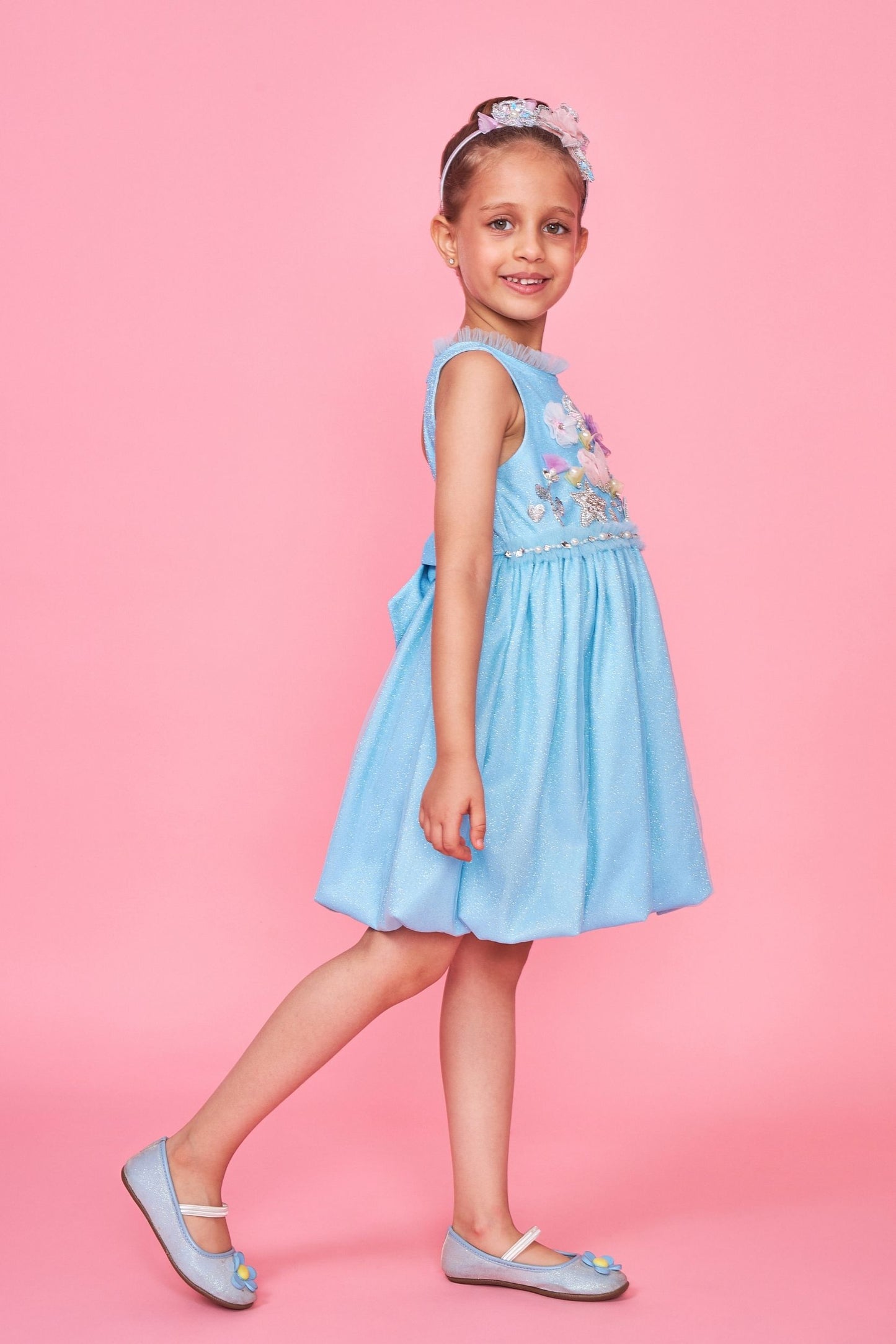 Elsie Embellished Kids Dress