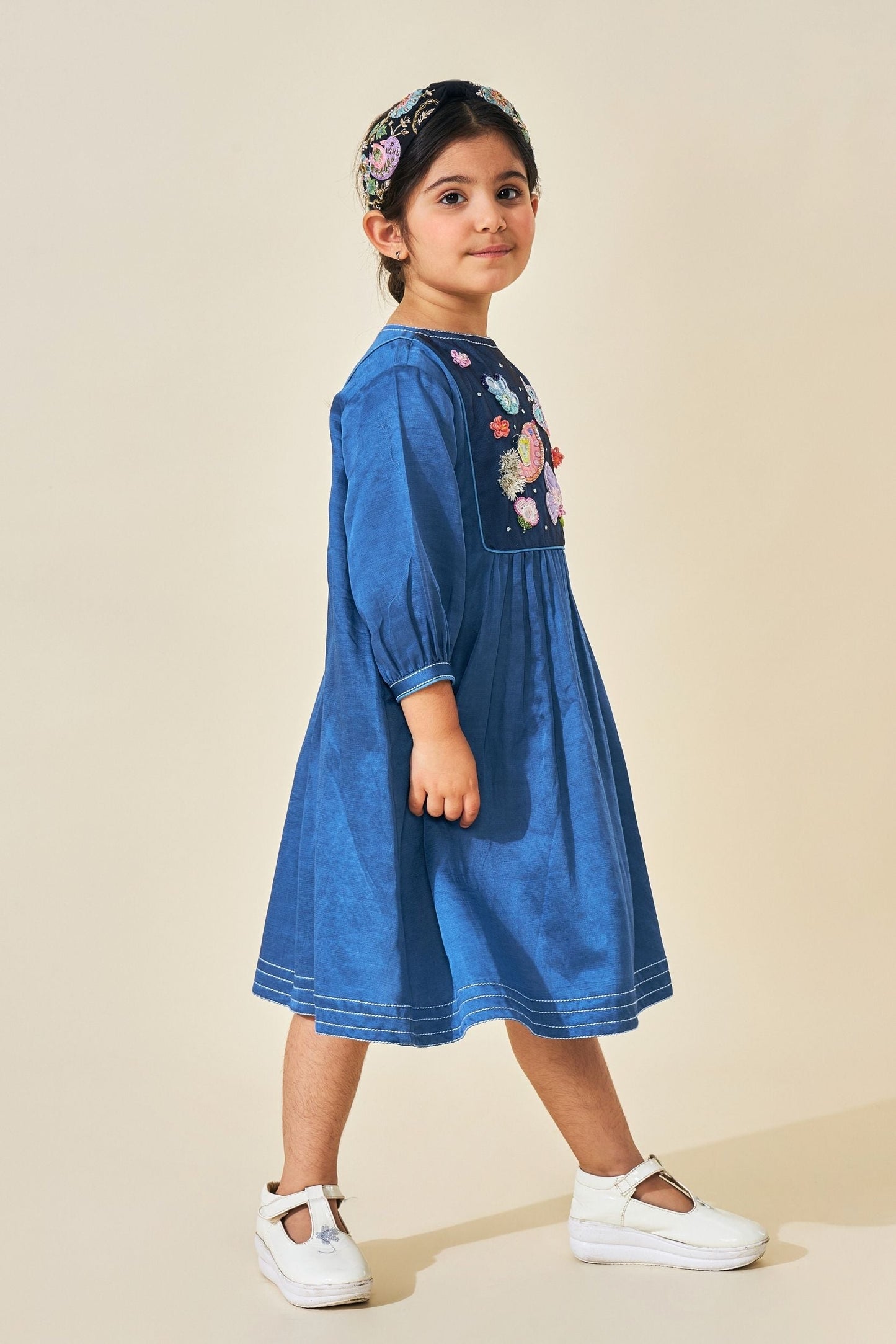 Luna Blue Girls Embellished Dress