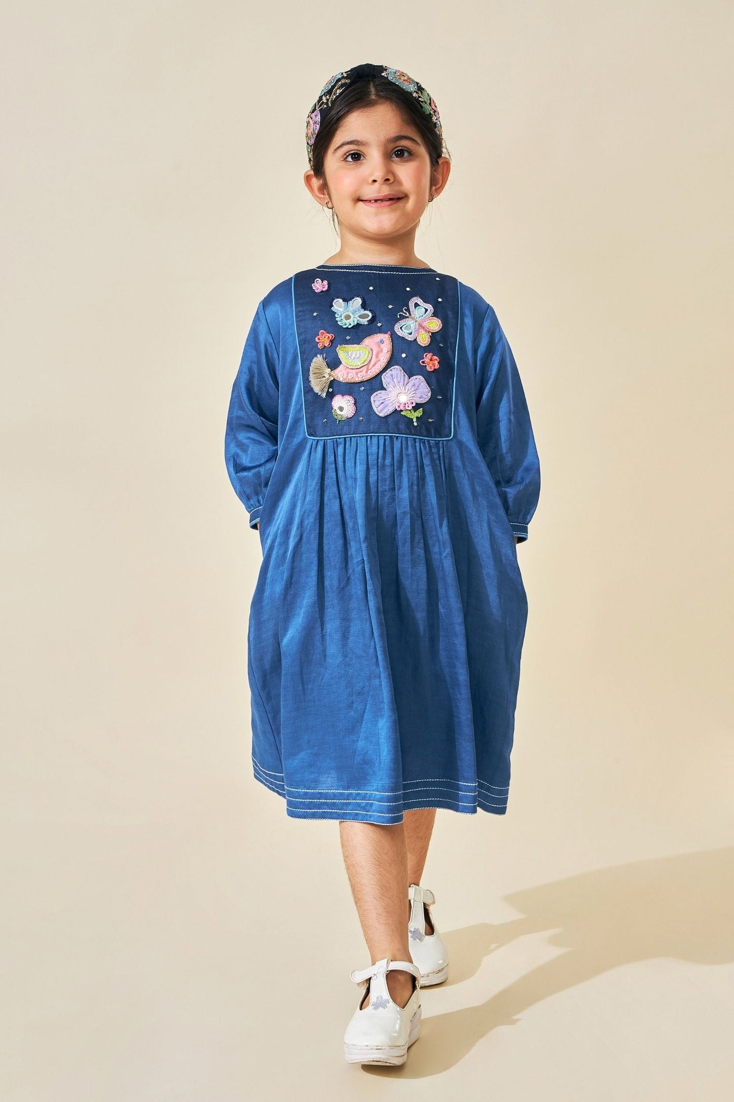 Luna Blue Girls Embellished Dress