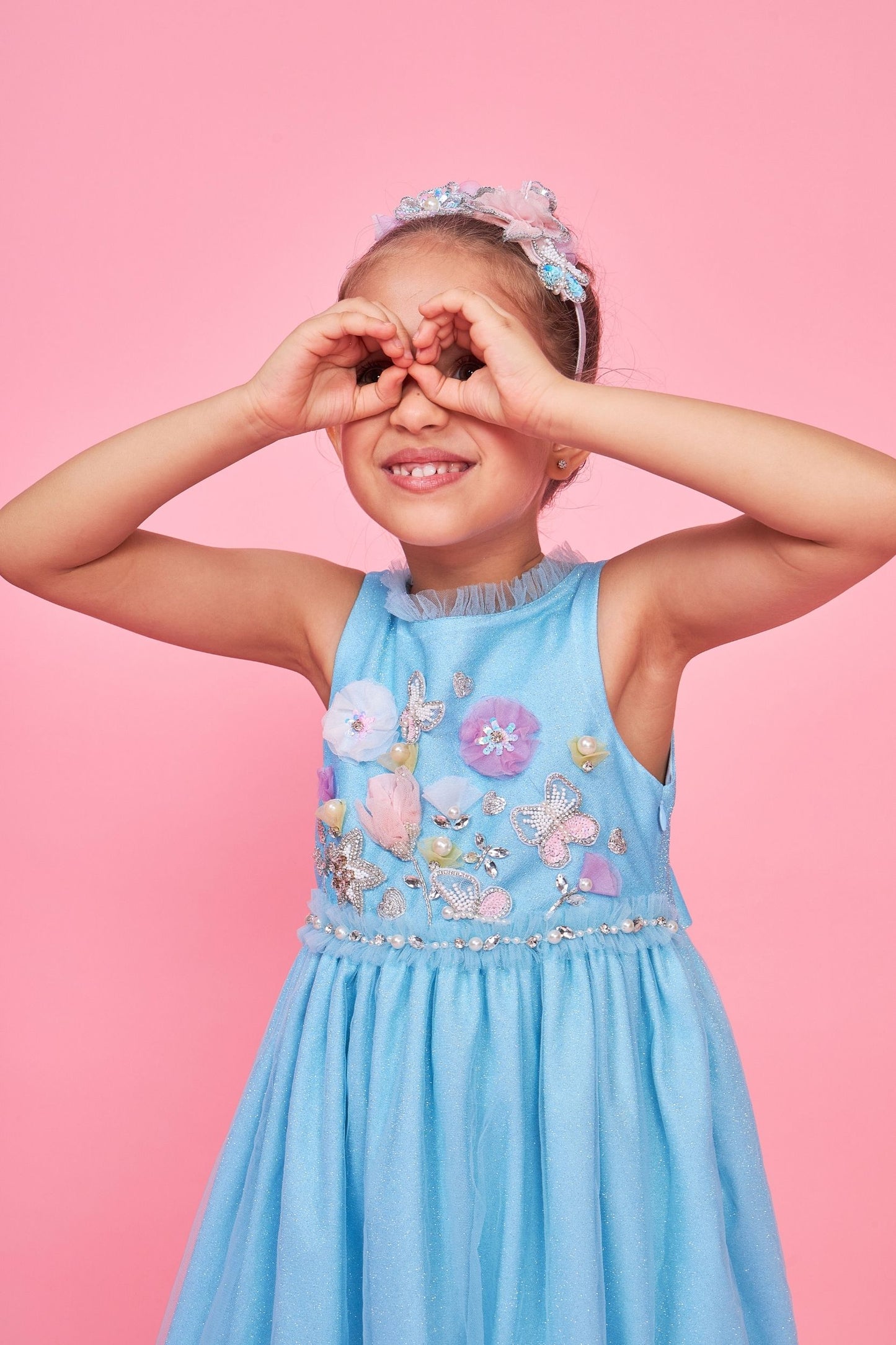 Elsie Embellished Kids Dress