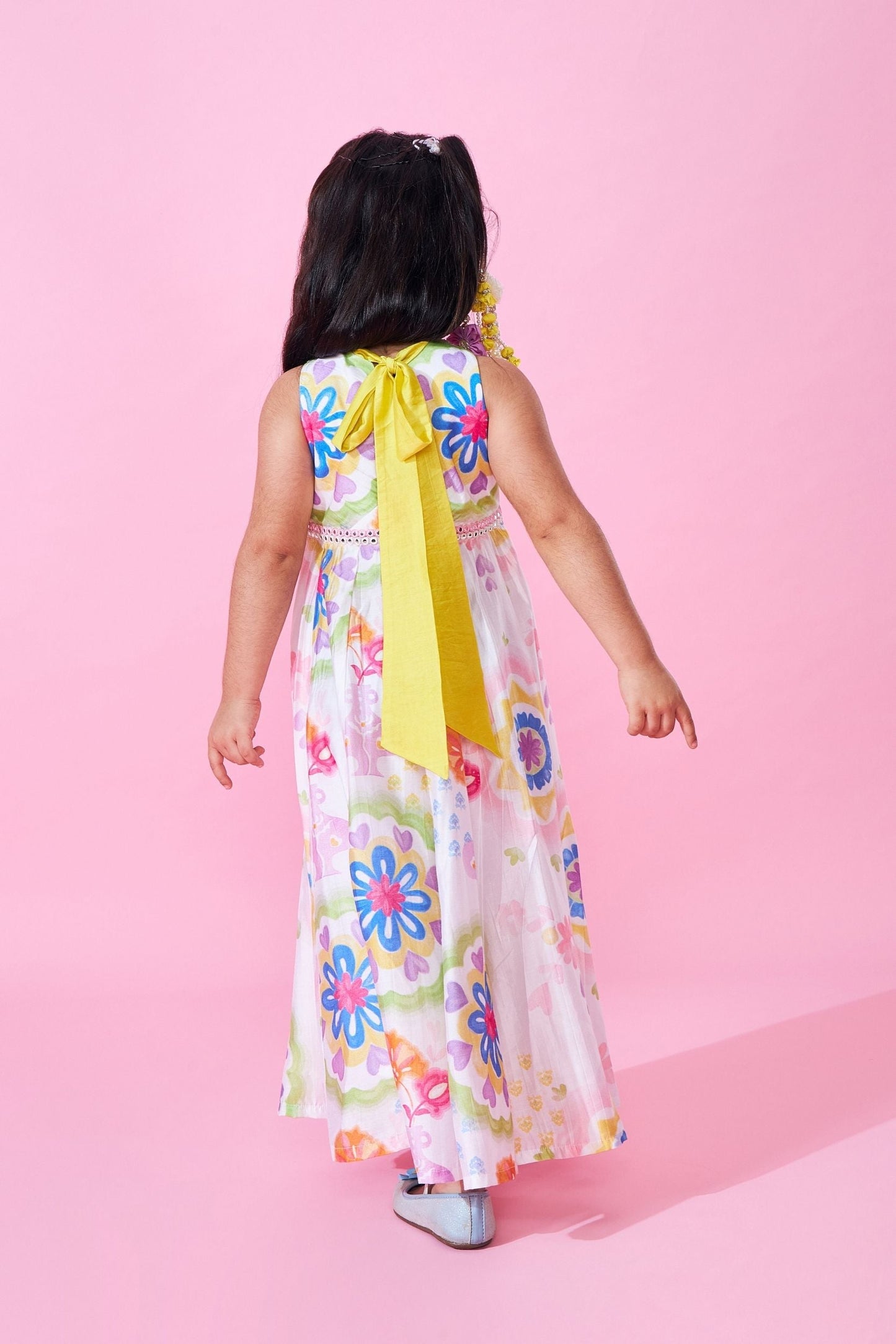 Mae Girls Embellished Long Dress
