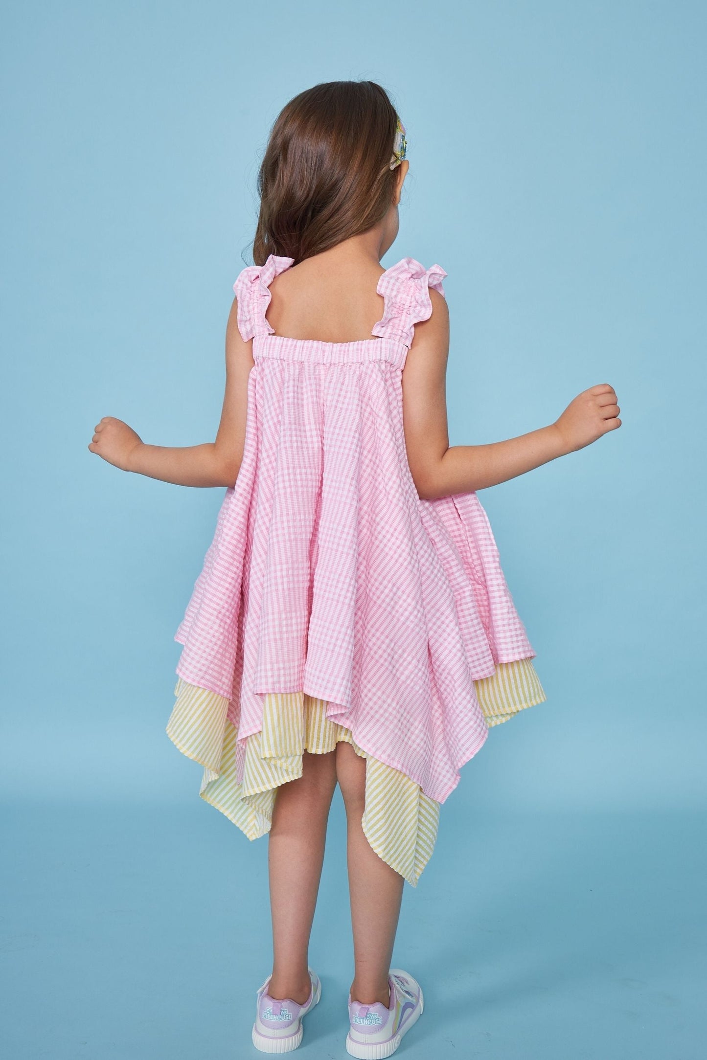 Pink Handkerchief Kids Corsages Dress