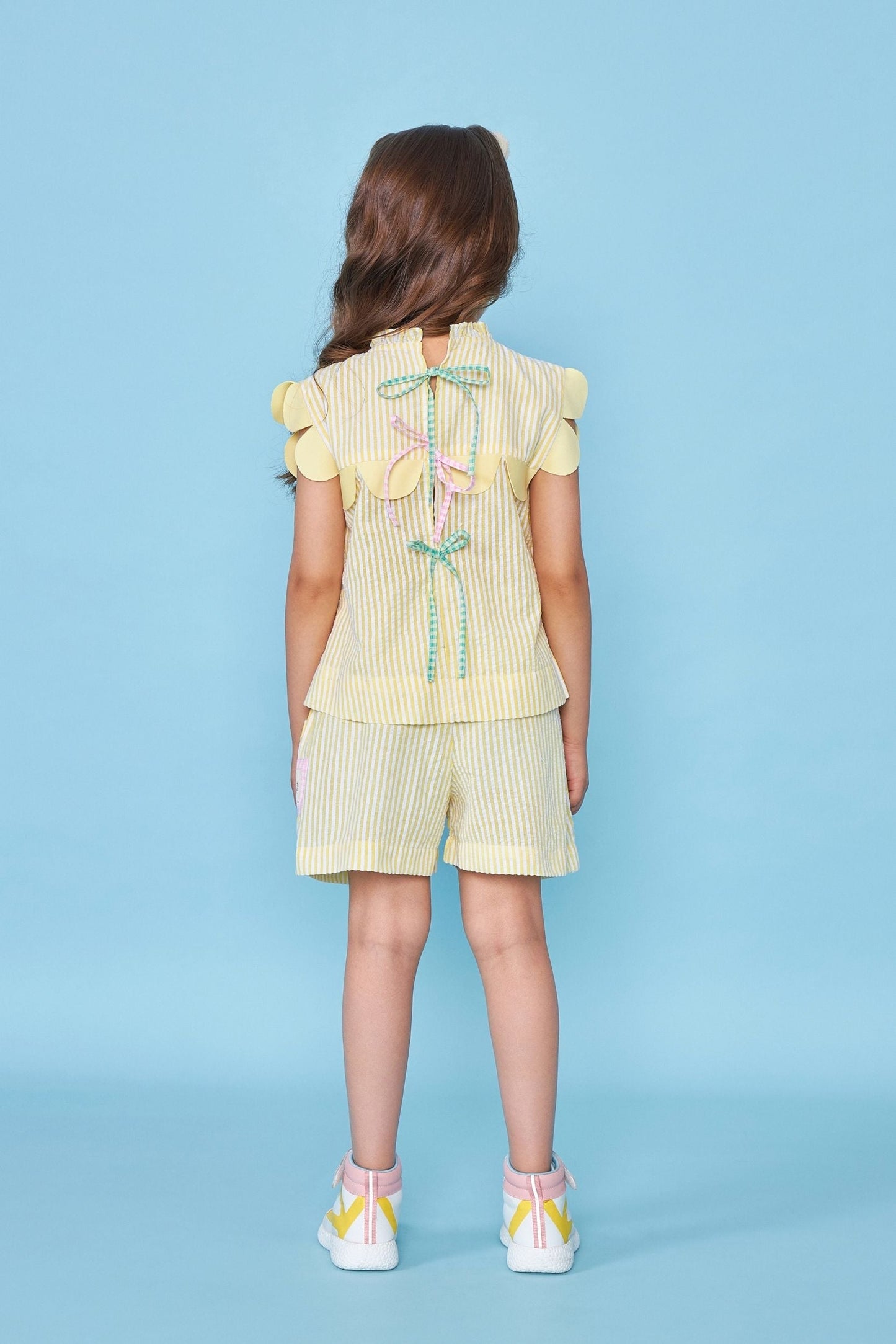 Sunny Stripe Kids Embellished Coord Set