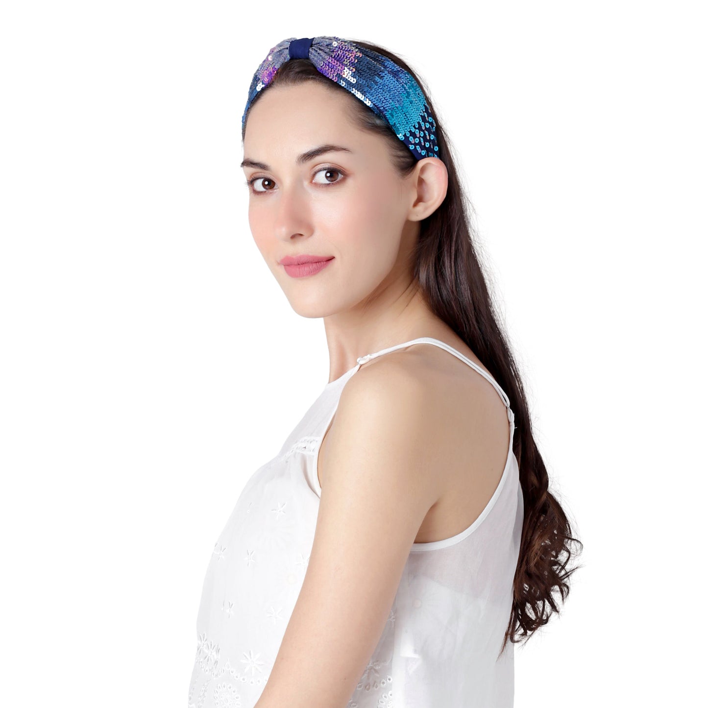 Serena Blue Studded Headband/Hairband - Joey & Pooh