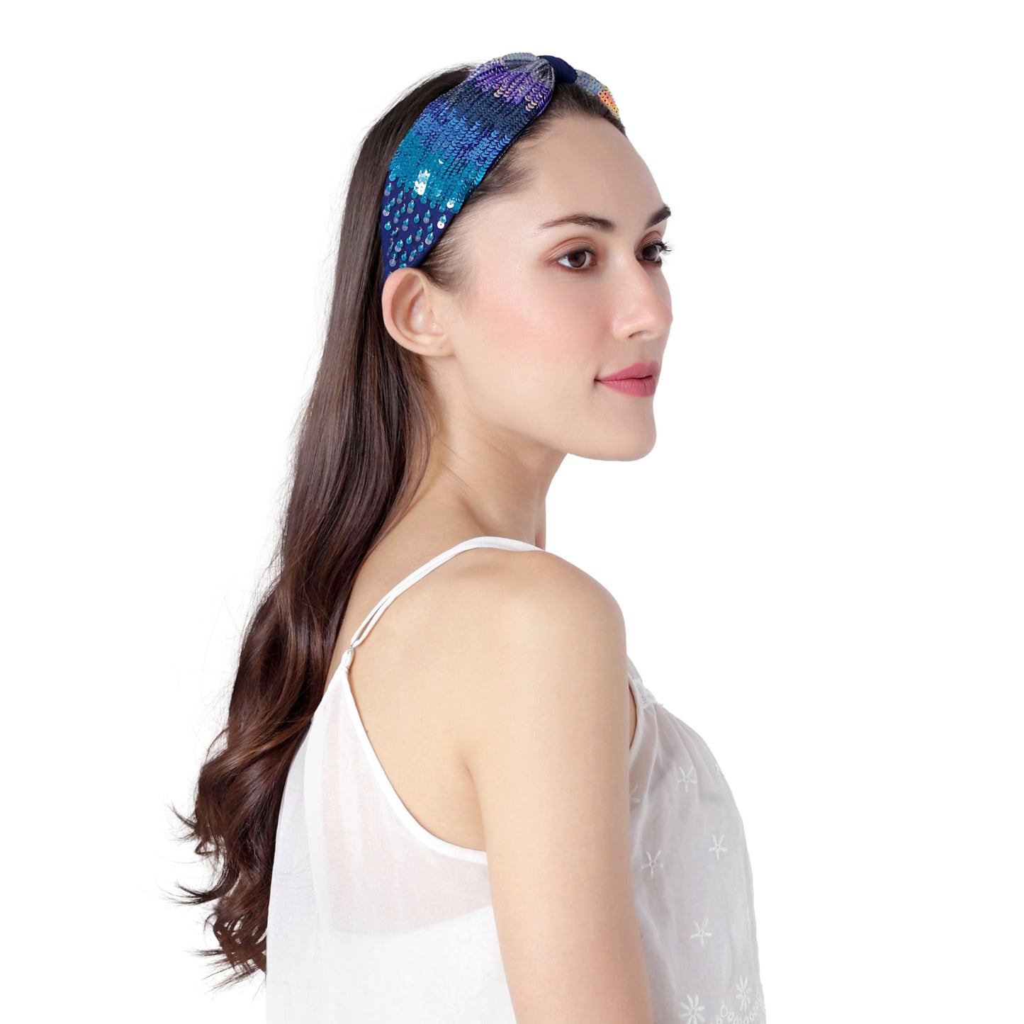 Serena Blue Studded Headband/Hairband - Joey & Pooh
