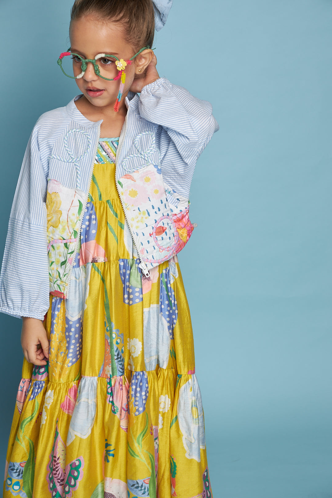 Flutter Embroidered Kids Jacket ( 1 Piece )