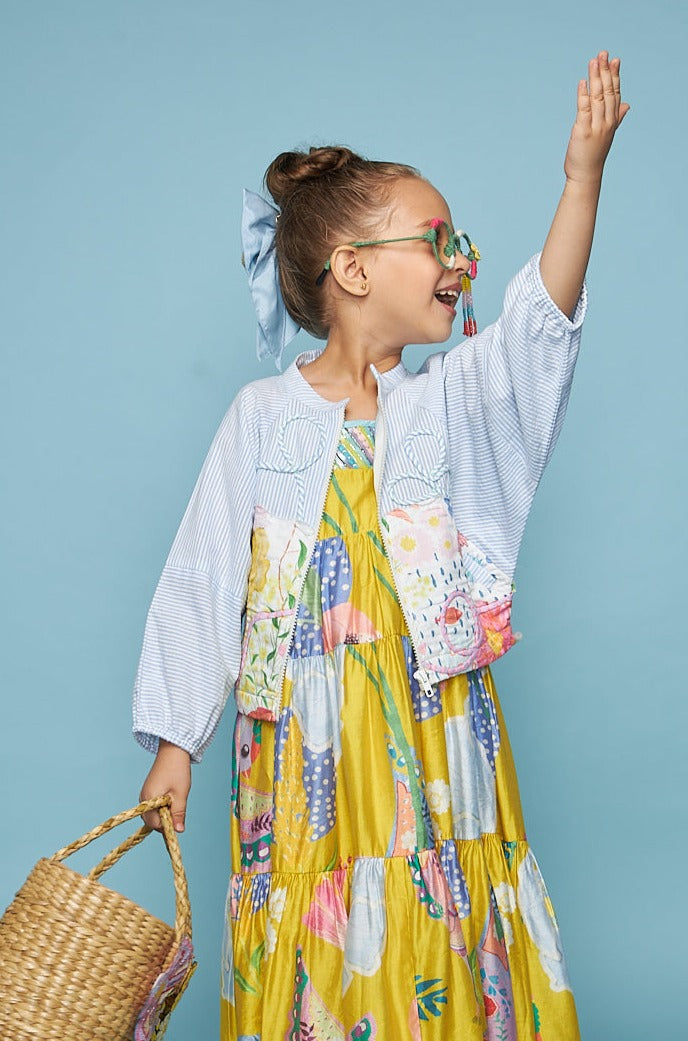 Flutter Embroidered Kids Jacket ( 1 Piece )
