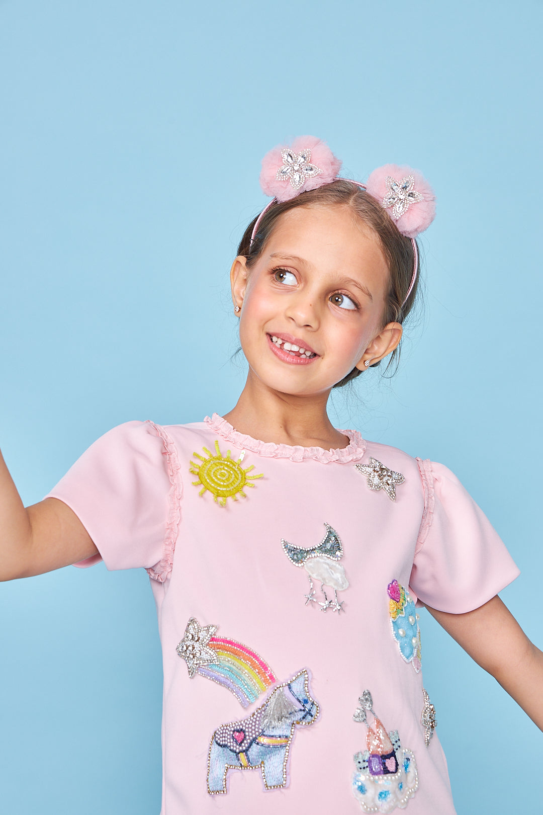 Darcey Pink Embellished Dress