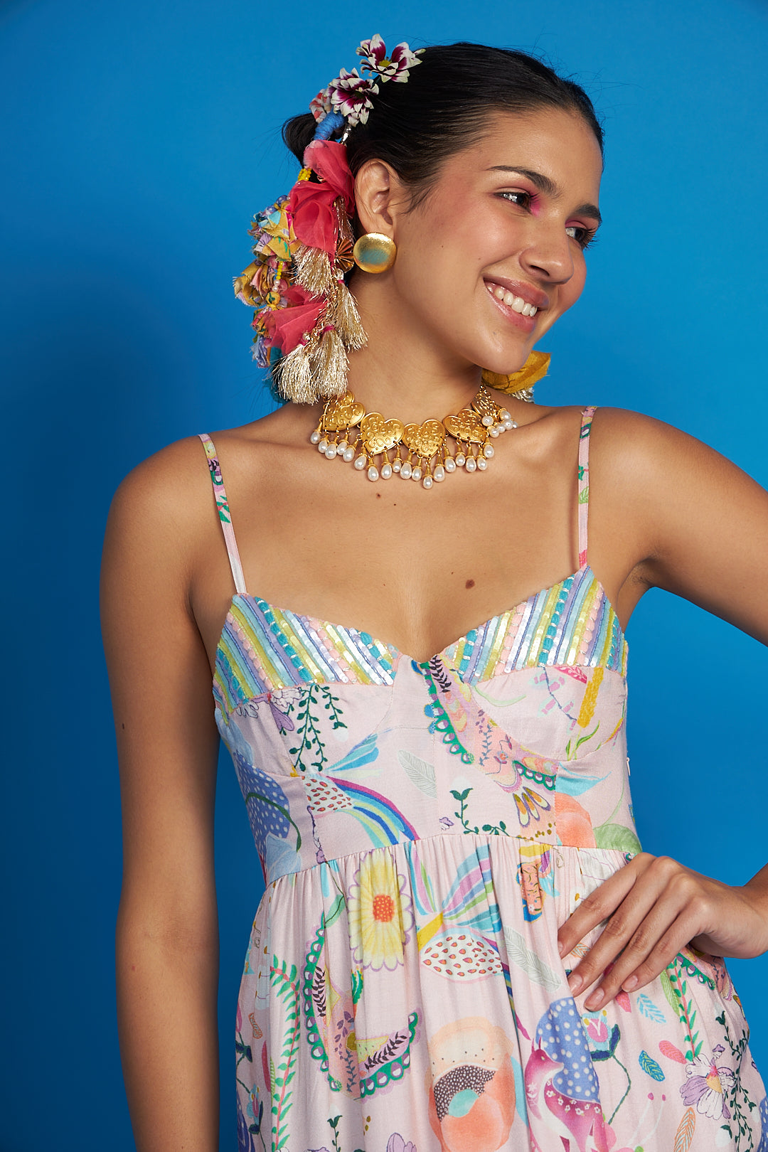 Sparrow Pink Bustier Dress Set Mom & Me