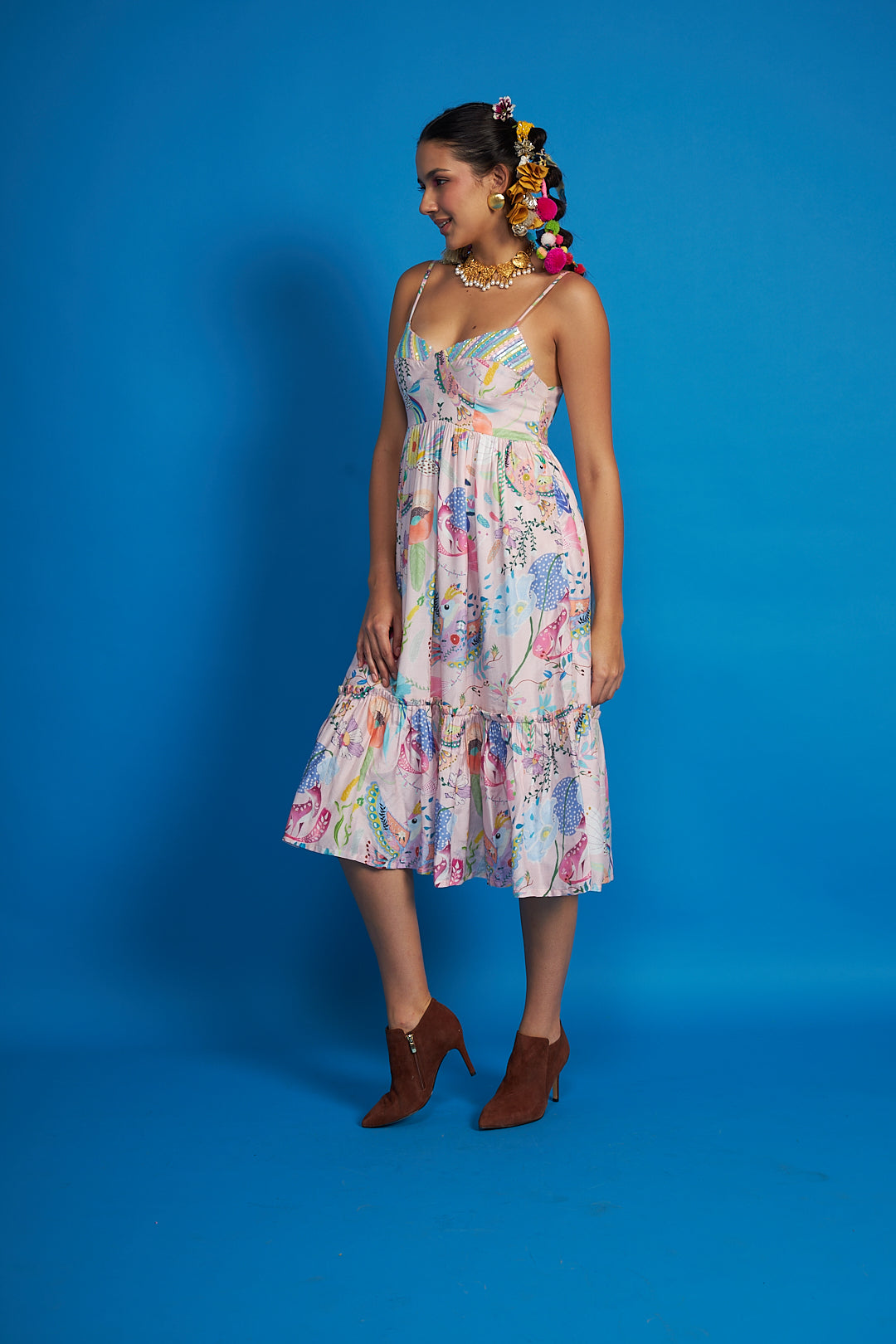 Sparrow Pink Bustier Dress Set Mom & Me
