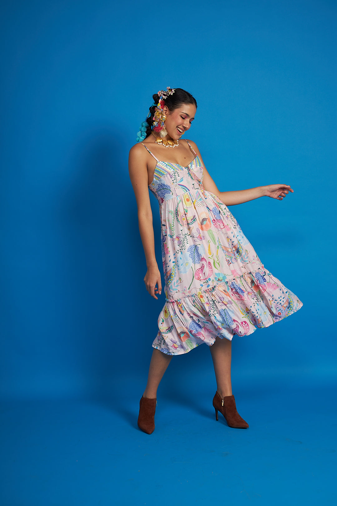 Sparrow Pink Bustier Dress Set Mom & Me