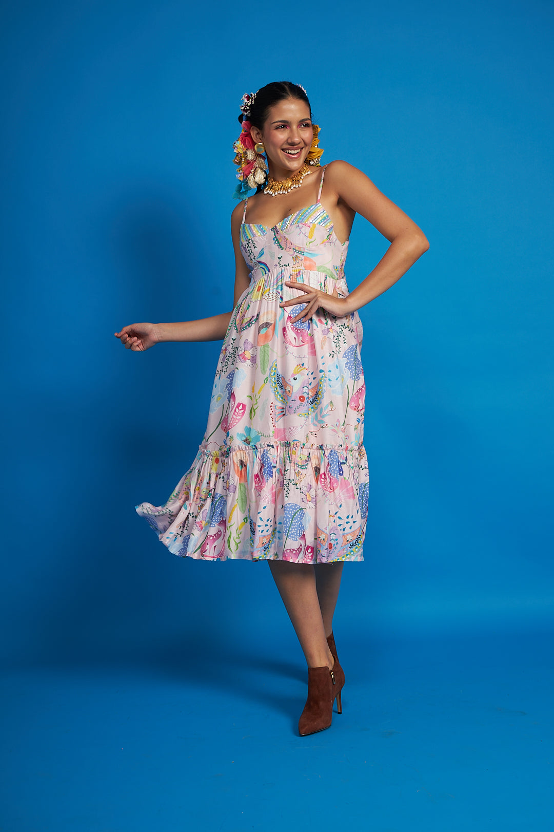 Sparrow Pink Bustier Dress