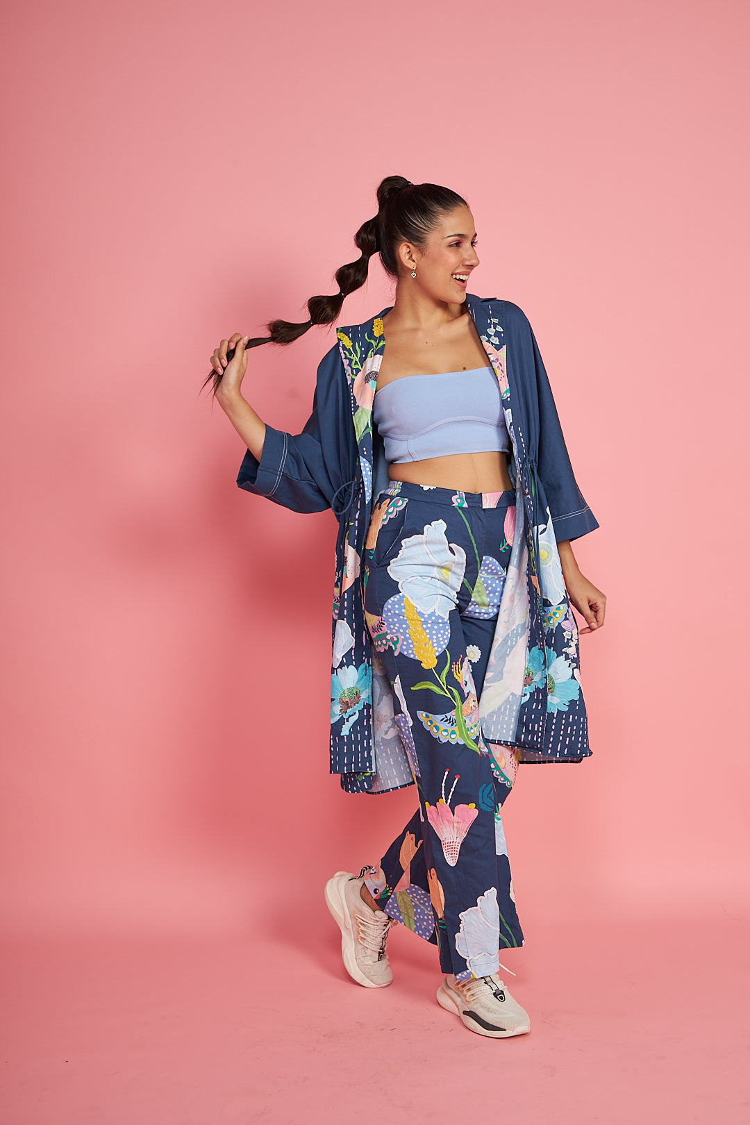 Tweet Blue Shacket Co-ord (2 piece set)
