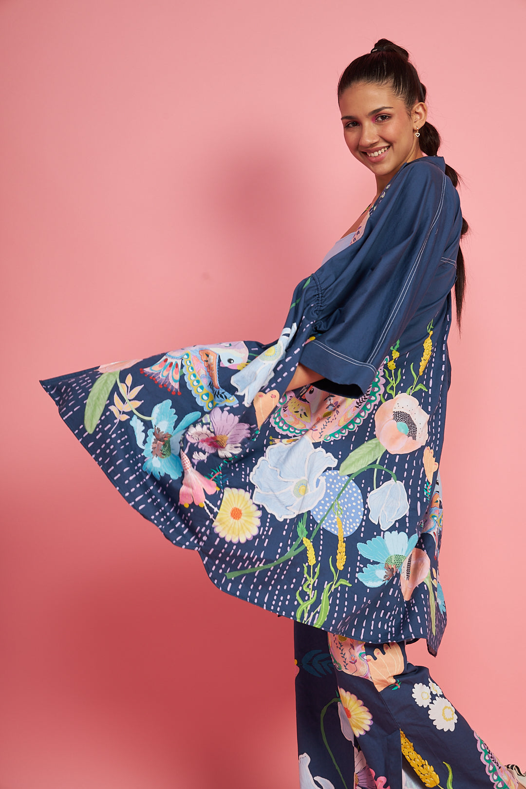 Tweet Blue Shacket Co-ord (2 piece set)