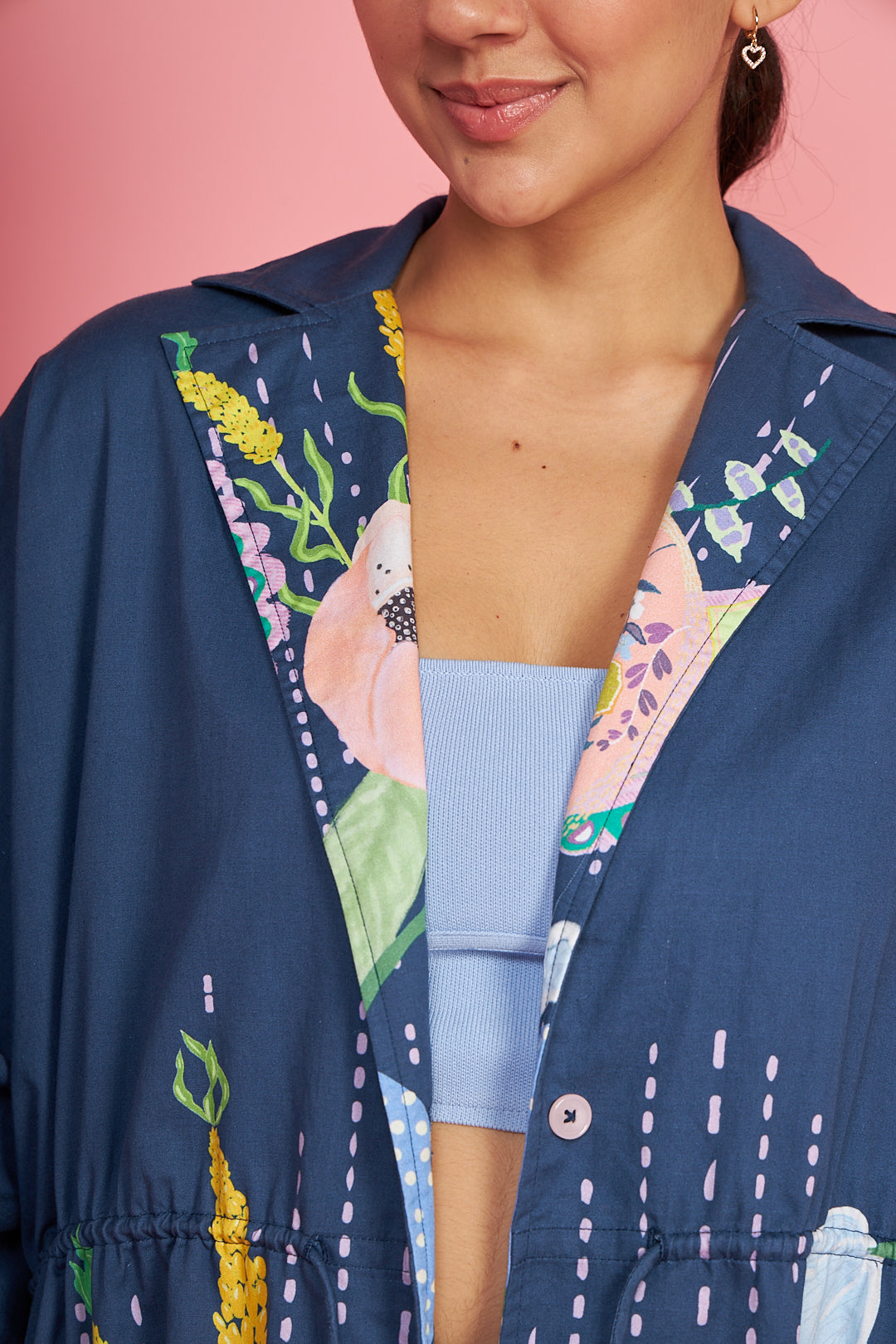 Tweet Blue Shacket Co-ord (2 piece set)