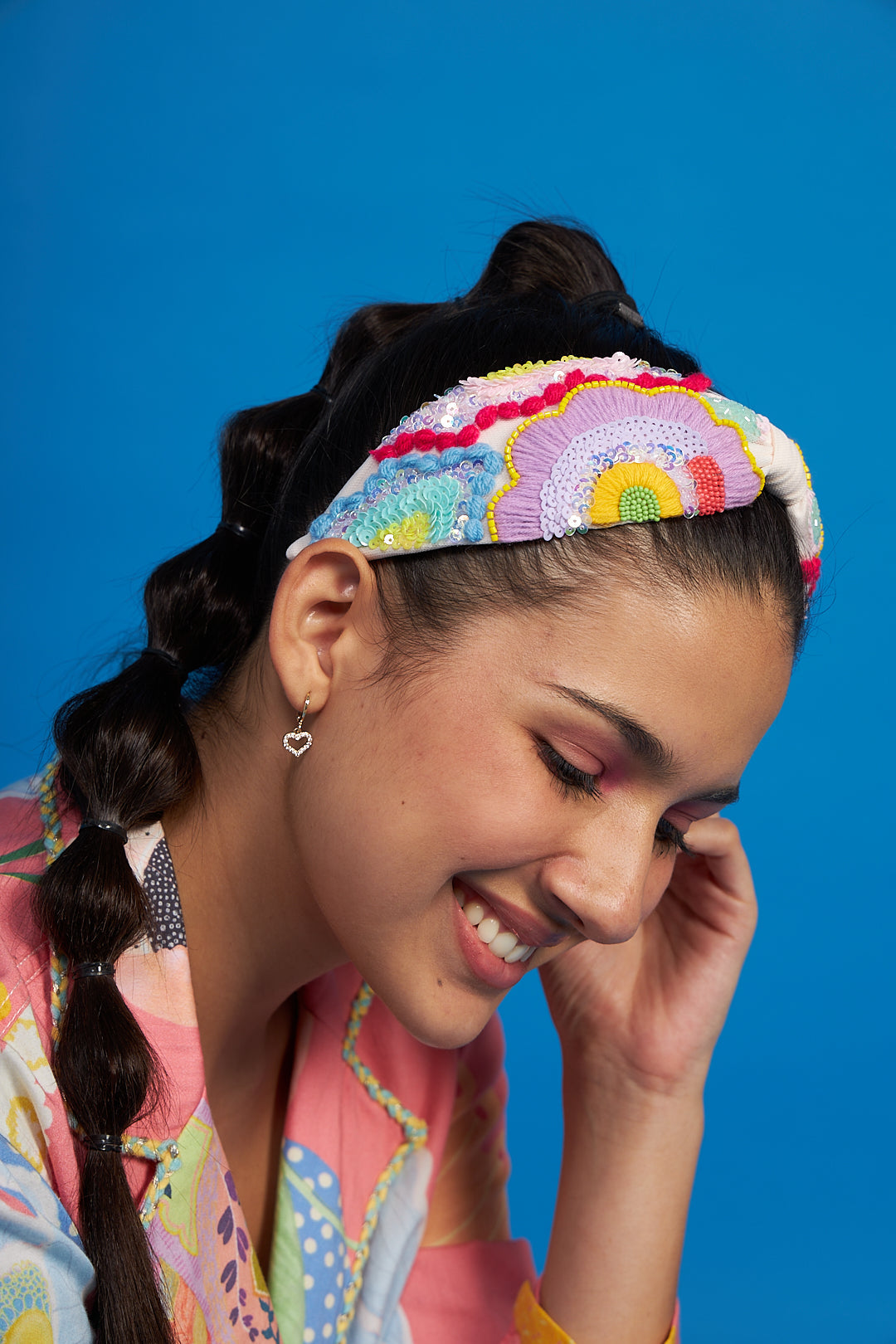 Cara Hand Embroidered Headband/Hairband - Joey & Pooh