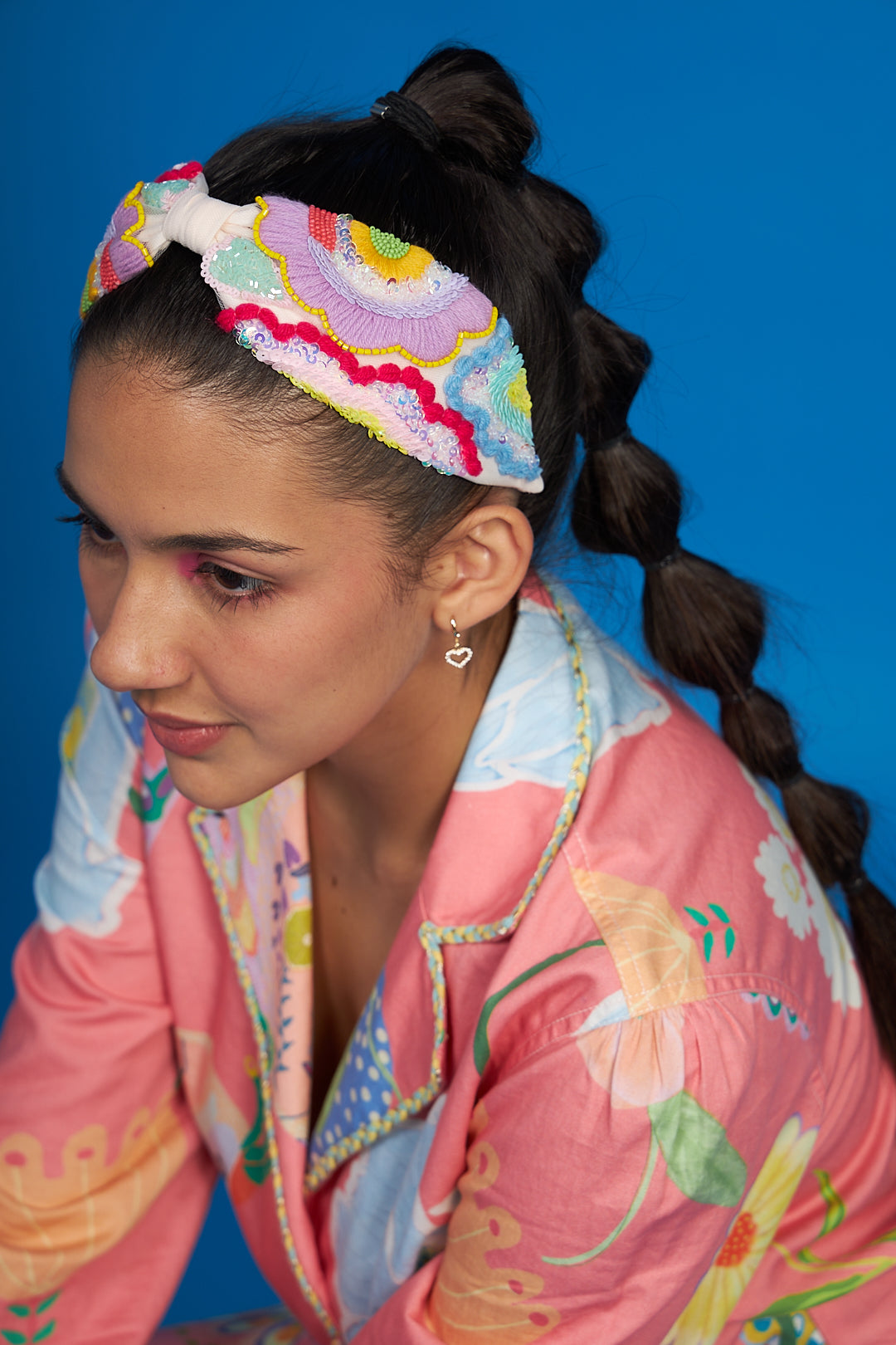 Cara Hand Embroidered Headband/Hairband - Joey & Pooh