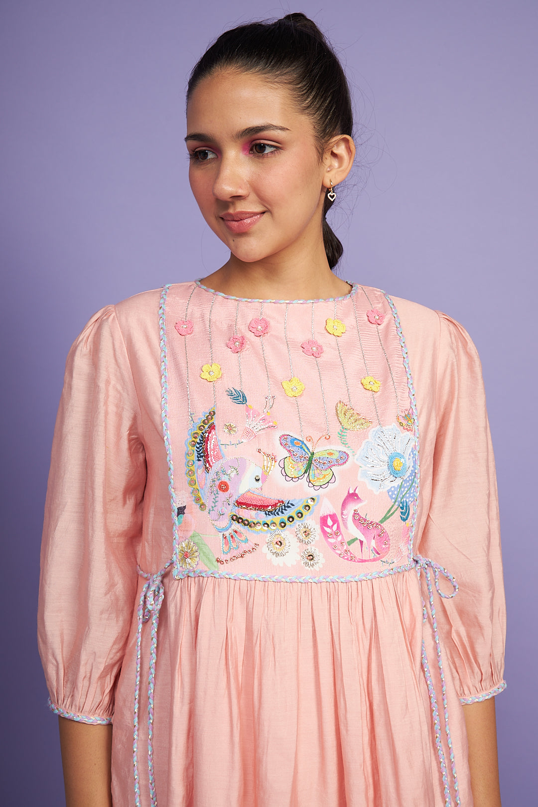 Sparrow Pink Women LONG Dress