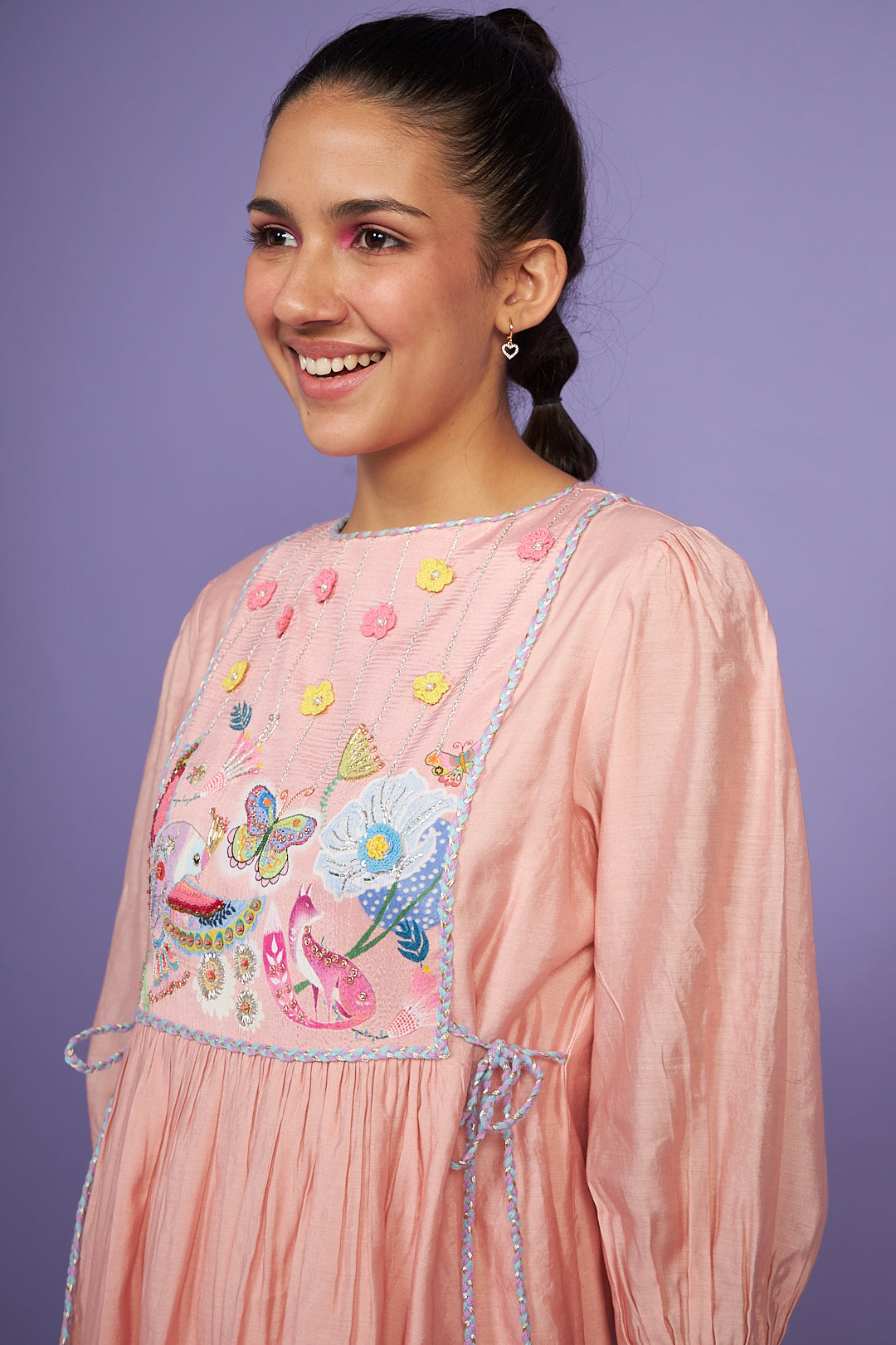 Sparrow Pink Women LONG Dress